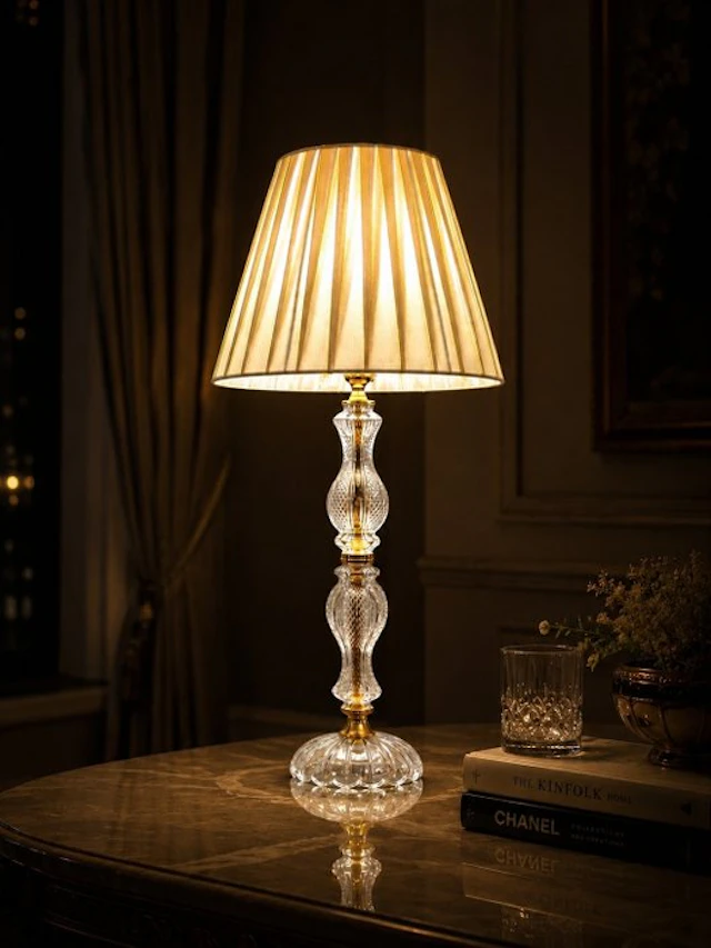 Artelight - Lamp - Crystal - glass - Brass - Gold-plated metal - Table lamp