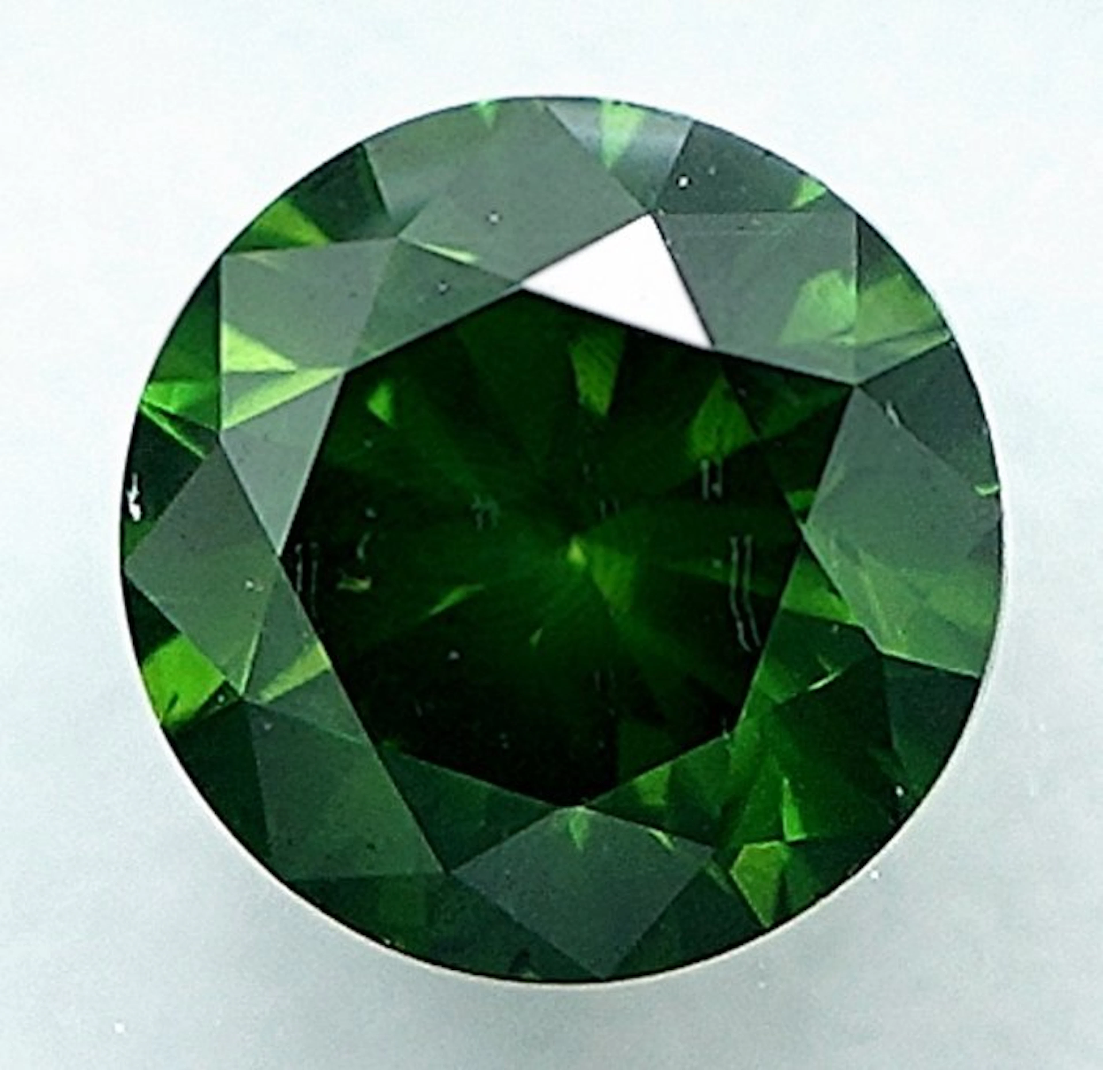 1 pcs Diamond (Colour-treated) - 0.67 ct - Round - I1...