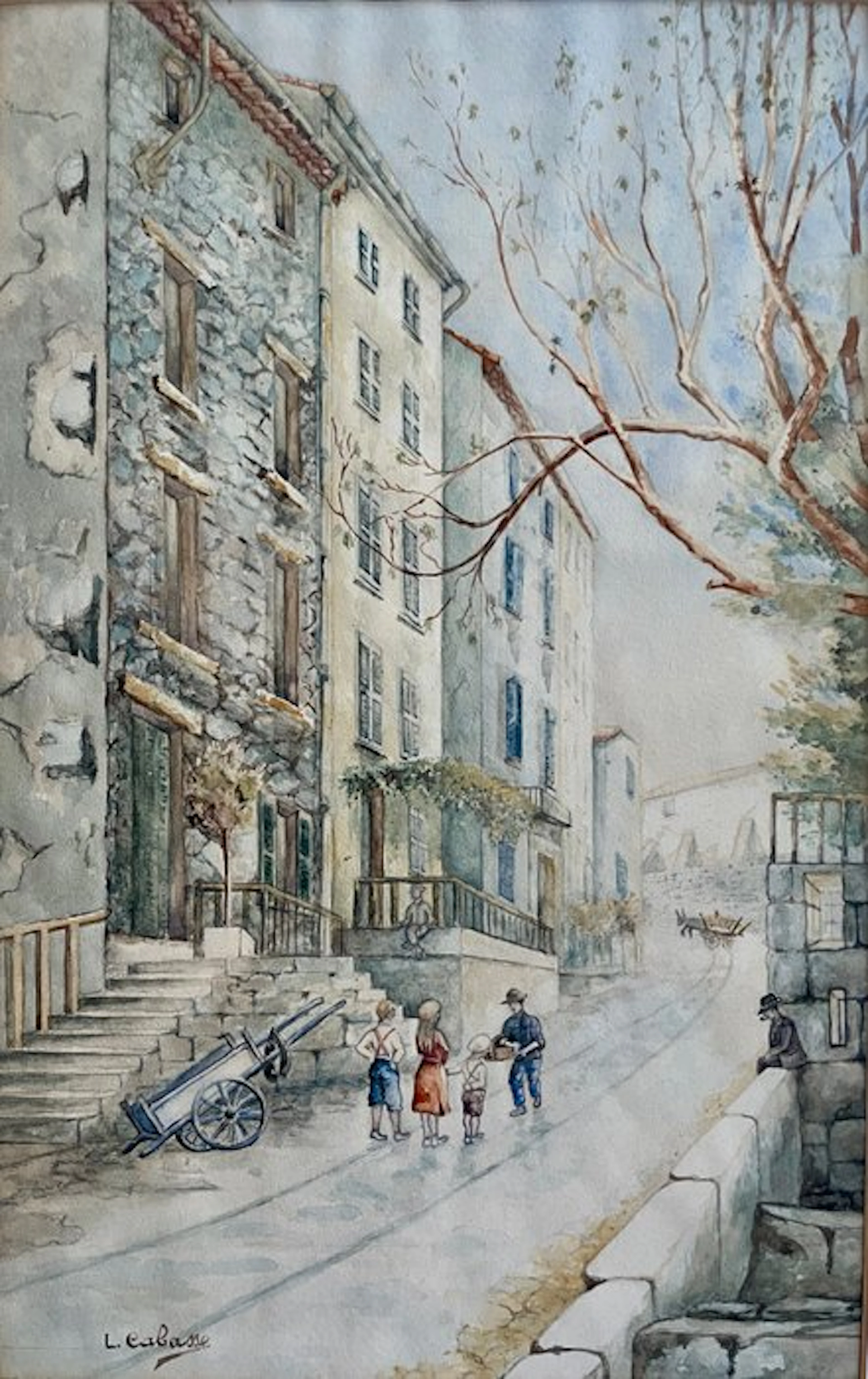 Louis Cabasse (XXe) - Village méridional