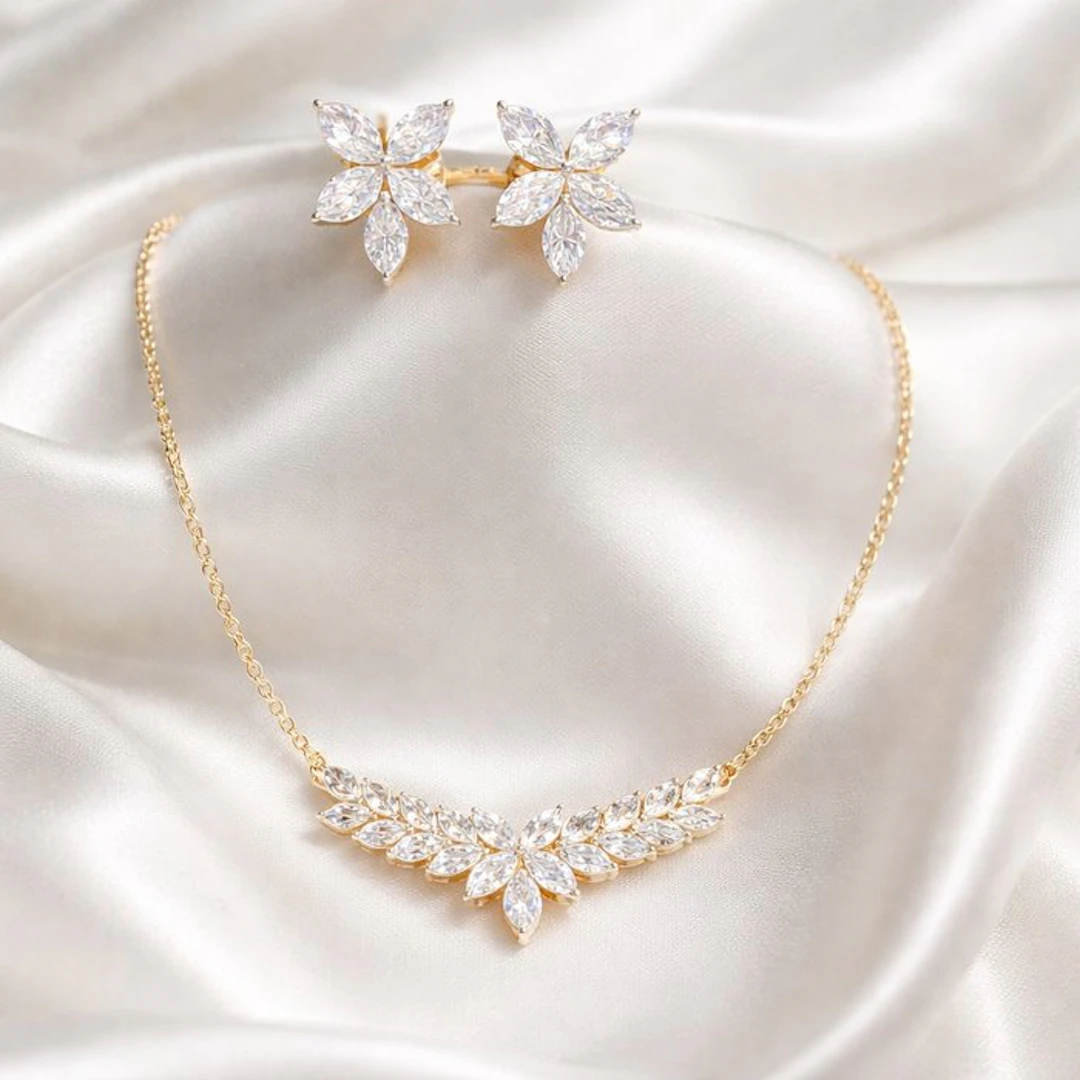 2 piece jewellery set - 14 kt