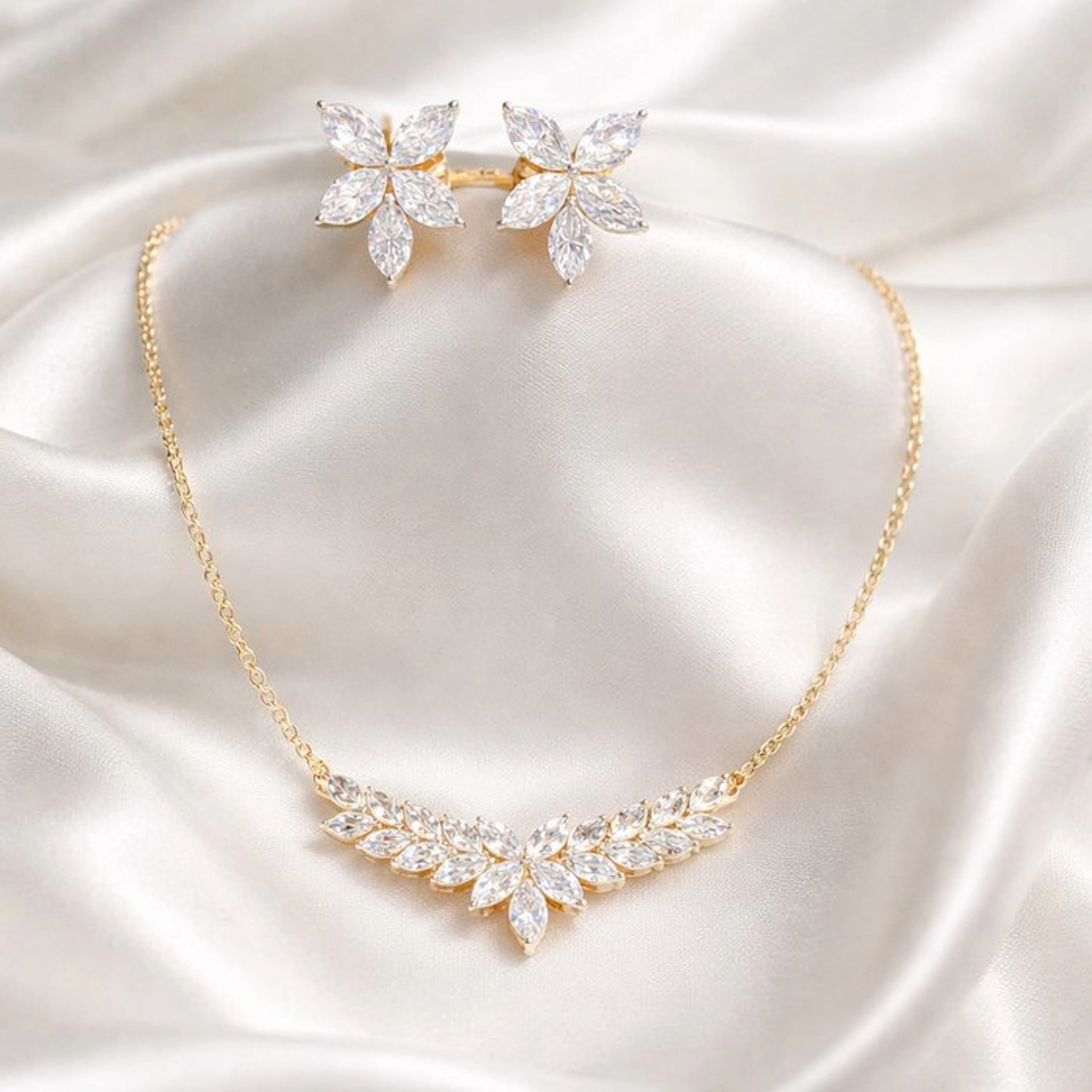 2 piece jewellery set - 14 kt
