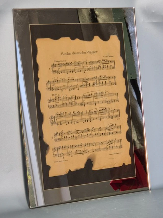 Wall decoration - Six German waltzes by C.M