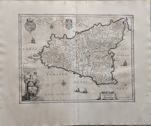 Italy - Topographic survey of the Territory of Sicily...