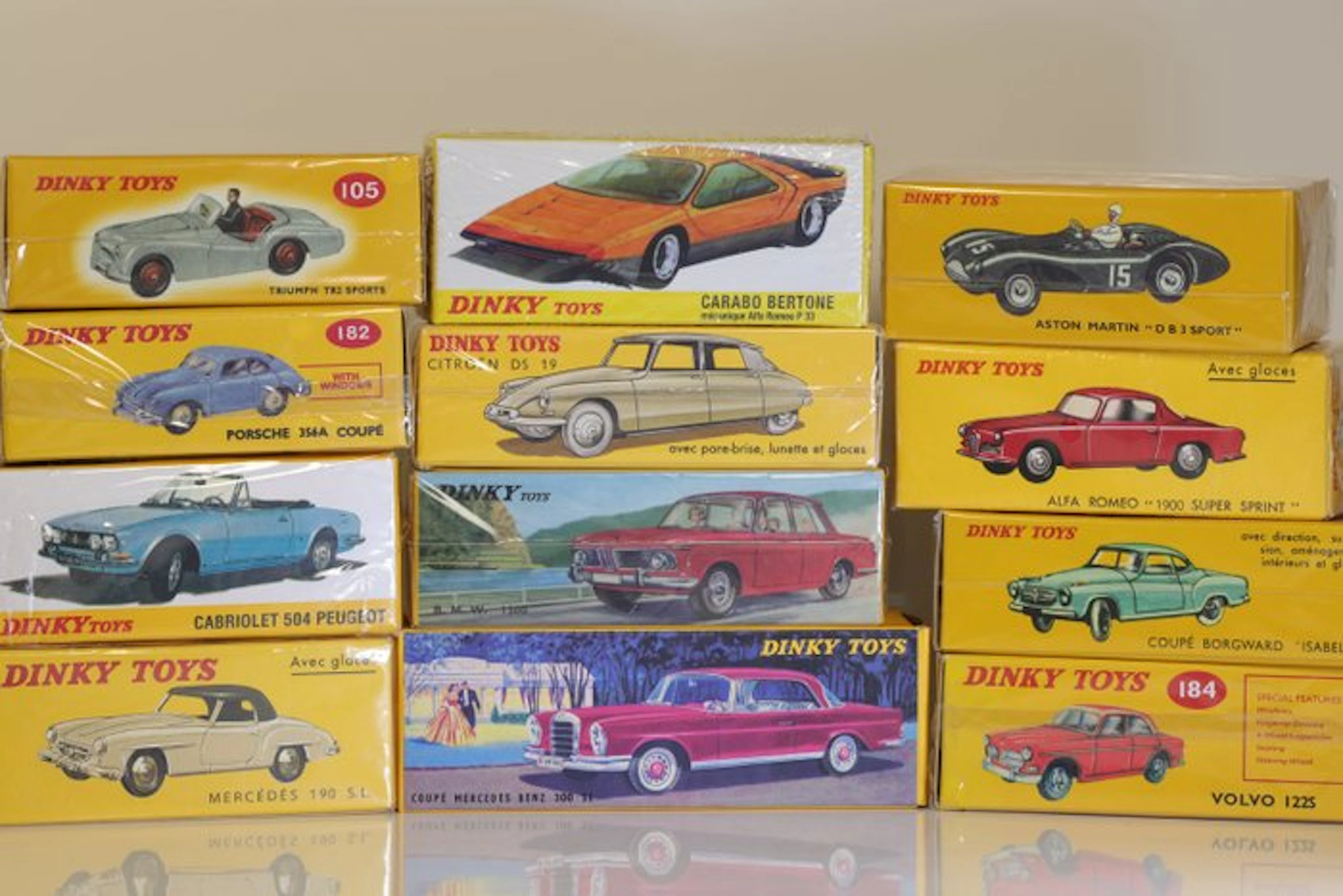 Atlas, Dinky Toys 1:43 - Model car (12) - Set of sports cars