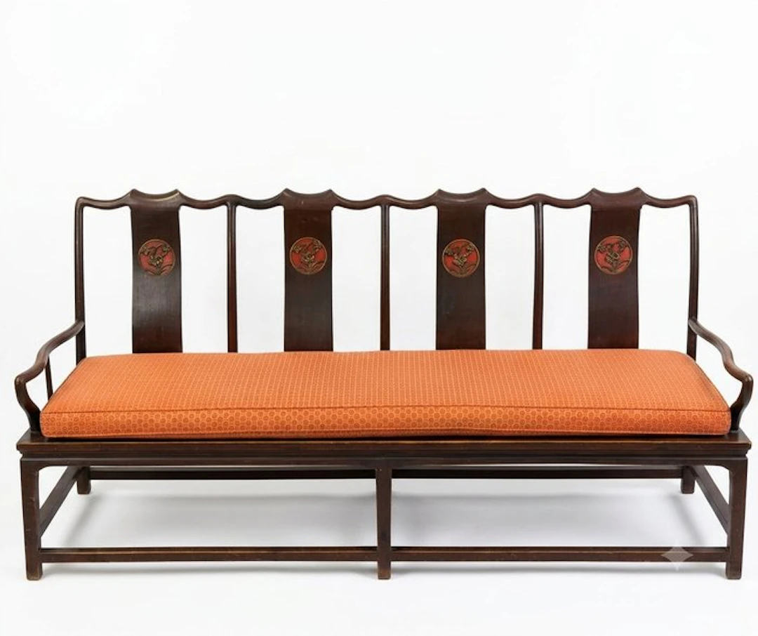 Settle (furniture) - Elm - China - Big yokeback Bank