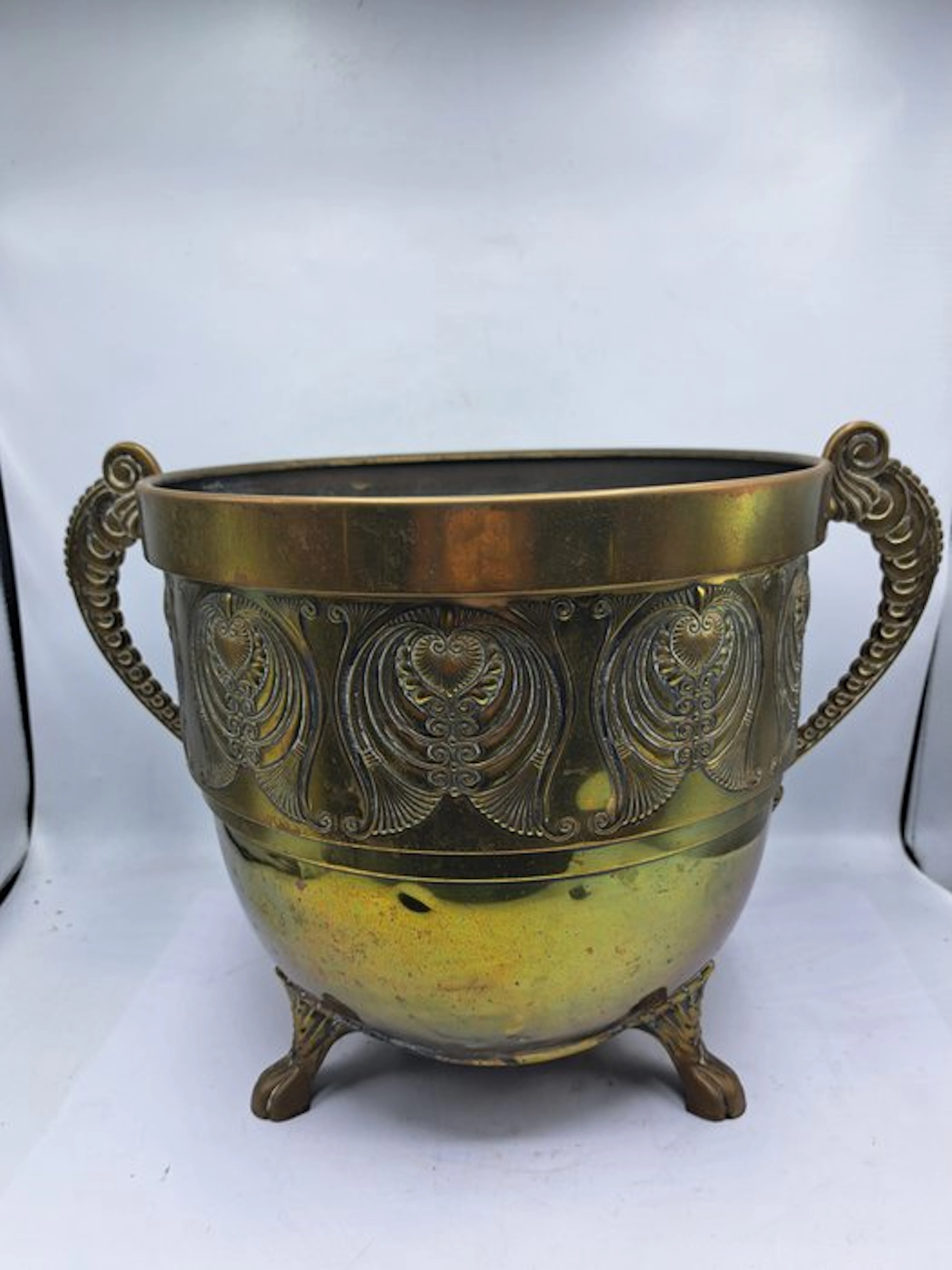Daalderop KMD - Jardinière - Brass - Art Nouveau cachepot