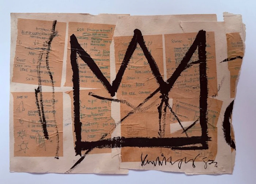 Jean-Michel Basquiat (1960-1988) - “Untitled (Crown), 1982”.