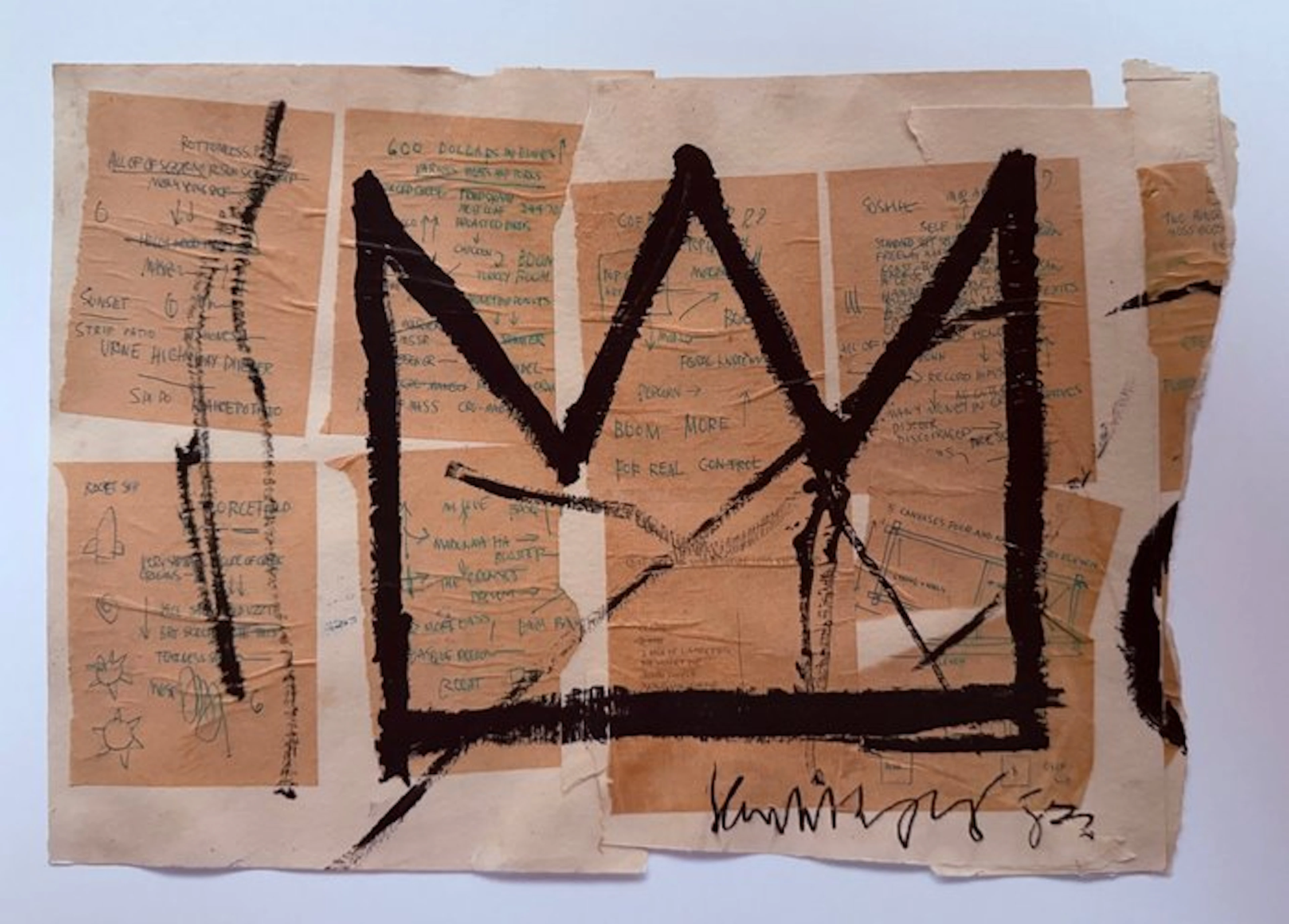 Jean-Michel Basquiat (1960-1988) - “Untitled (Crown), 1982”.