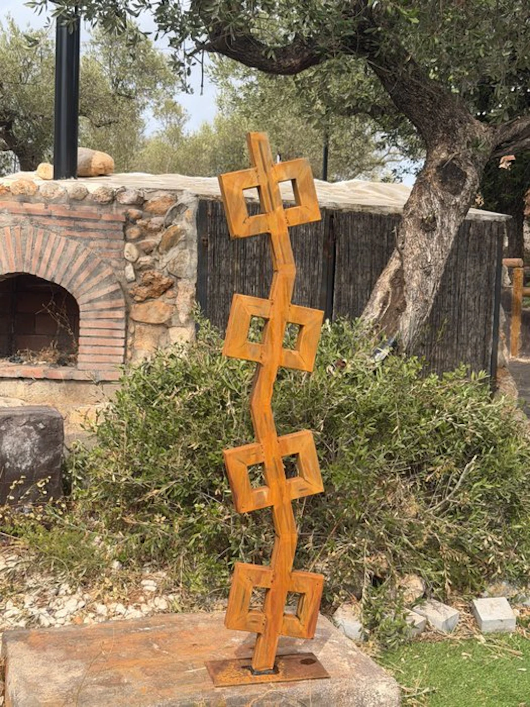 Ana Lucia B.M - Sculpture Corten - XL - No Reserve