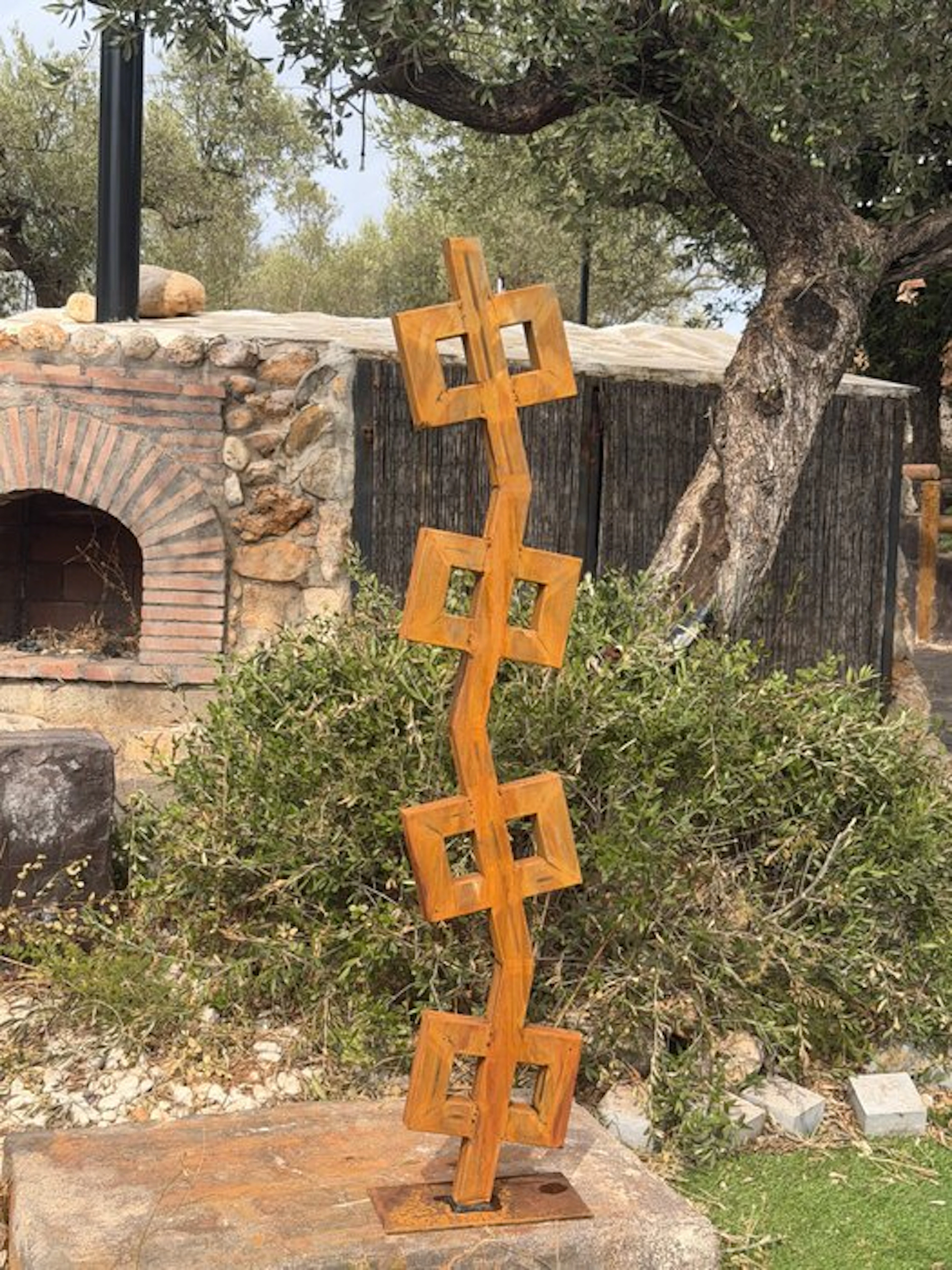 Ana Lucia B.M - Sculpture Corten - XL - No Reserve