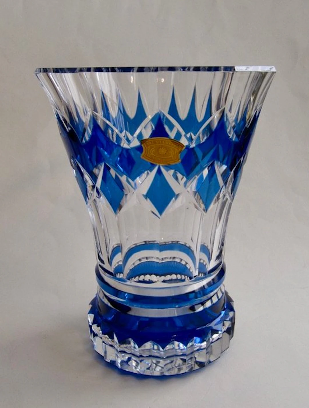 Val Saint Lambert - Charles Graffart - Vase - Crystal - Model: "LUBO" c. 1958