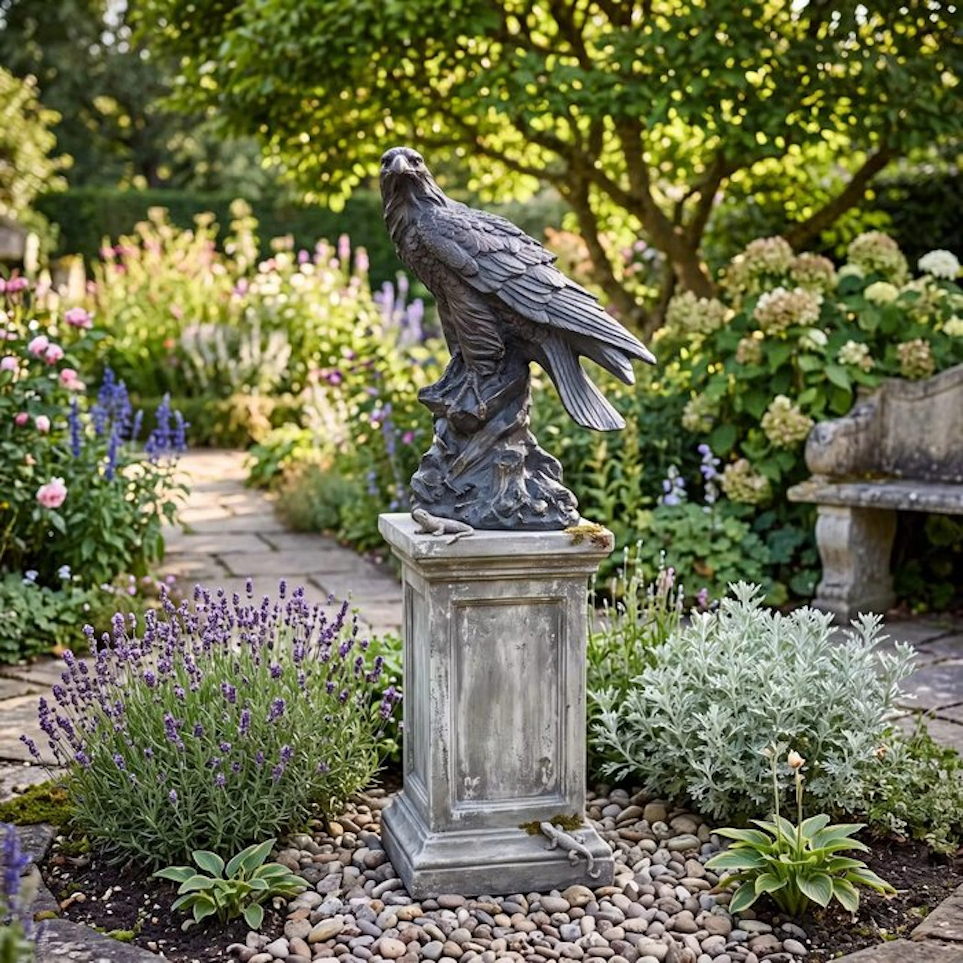 Statue, XL adelaar 59.5 cm - 59.5 cm - MGO