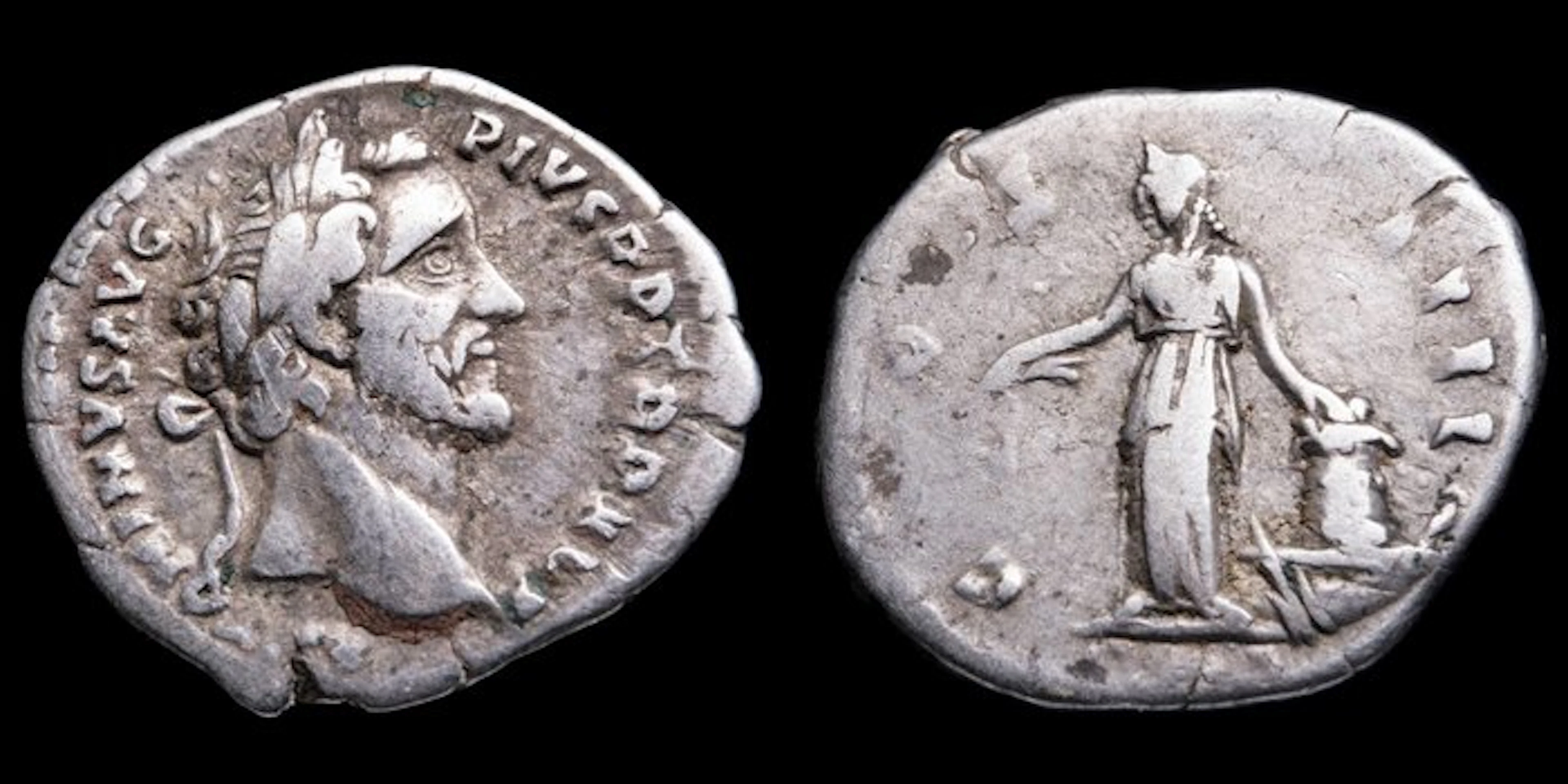 Roman Empire. Antoninus Pius (AD 138-161). Denarius COS IIII (No reserve price)