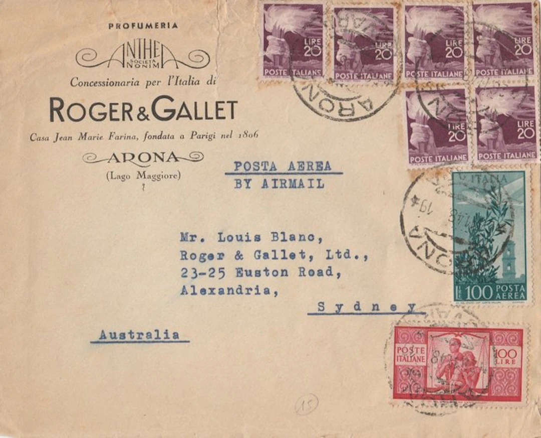 Italy 1946/1946 - IL.100 Democratic + L.100 Capitol on an...