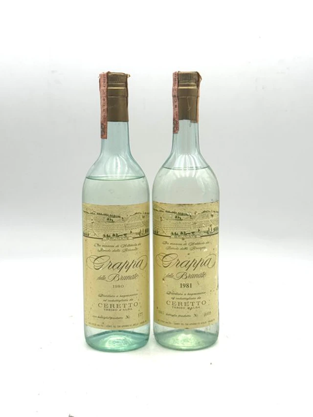 Ceretto - Grappa Di Barolo Delle Brunate 1980 & 1981 - 75cl - 2 bottles