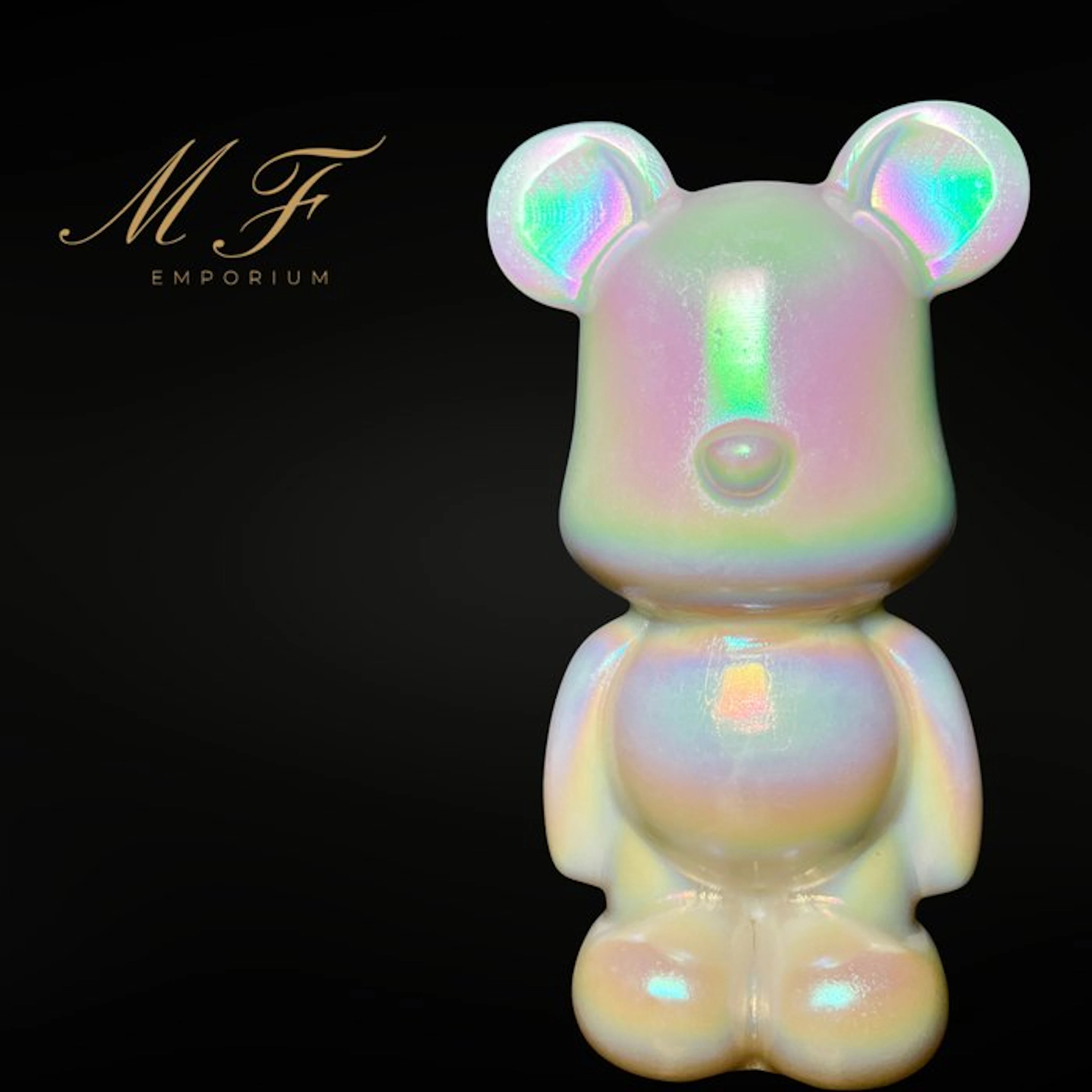 Jade Aura Teddy Bear - POP ART - Large size Carving...