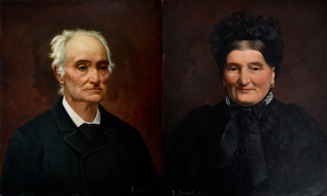 Emile Brunet (1864-1943) - Portraits de Monsieur et Madame