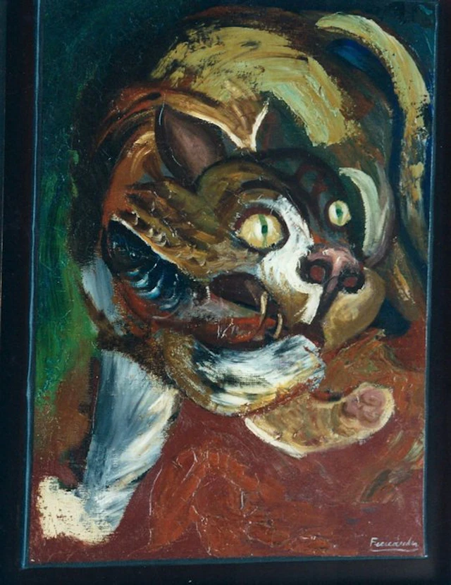 Luis Fernández López (1900-1973) - Le chat