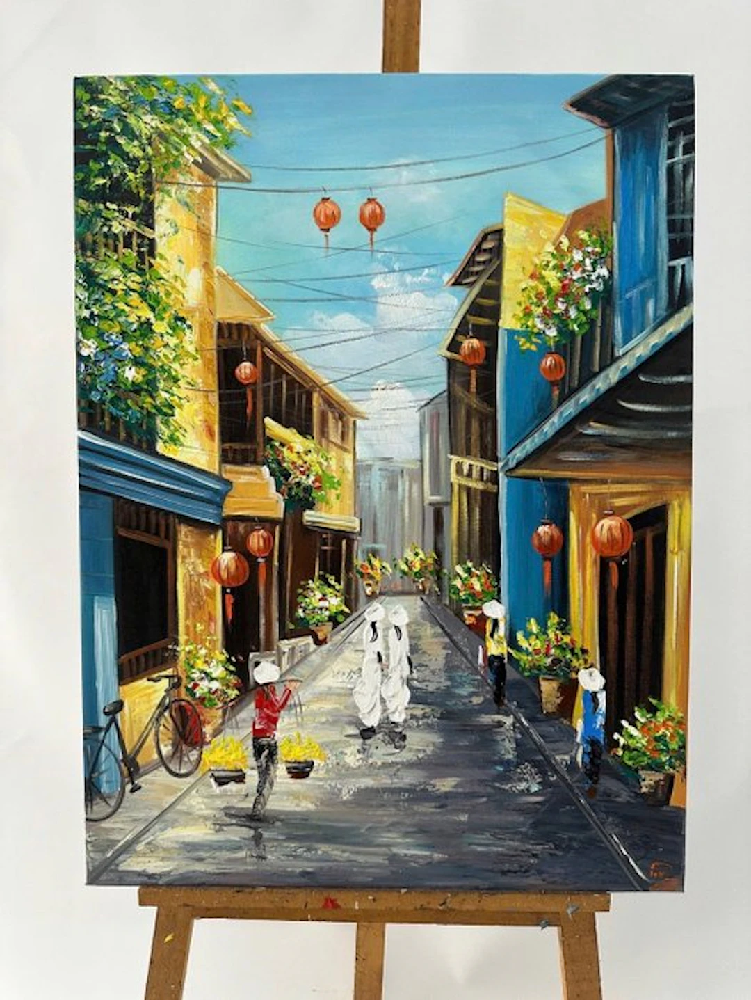 Nguyễn Văn Duy - Echoes of Hoi An ↑80 →60 cm → Starting price €1 ✓