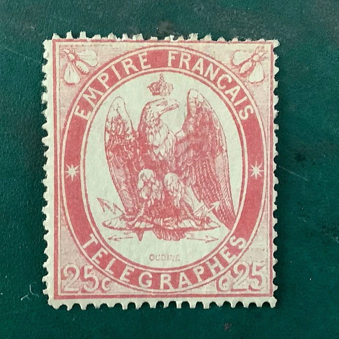 France 1868 - Telegraaf: 25 cent Adelaar approved Brun - MH - Yvert 5