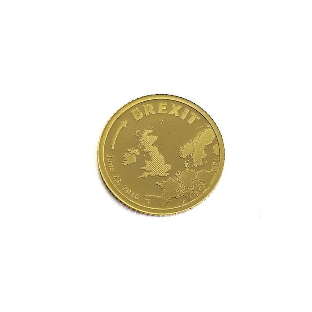 Cook Islands. 5 Dollars 2016 - Brexit (.999) Proof