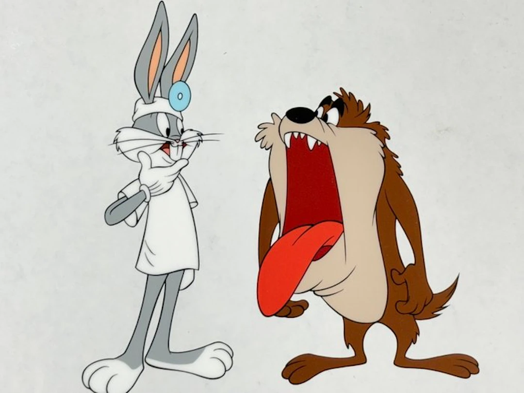 Warner Bros. - Original sericel art (1992) - Bugs Bunny & Tasmanian Devil