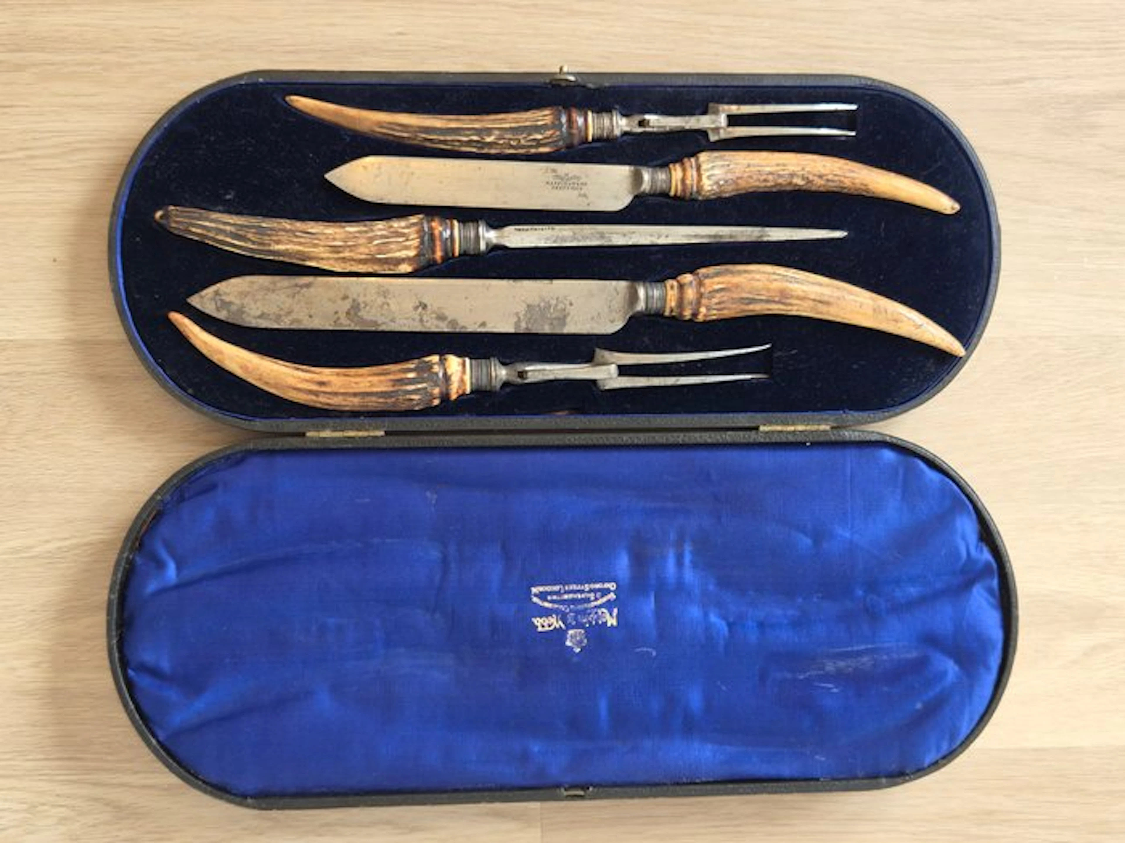 Kitchen knife - Antique Victorian Carving Set