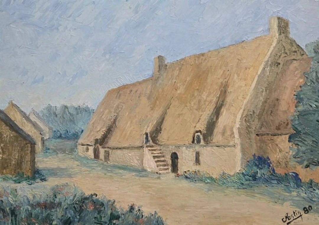 French School (XX) - Chaumière en brière