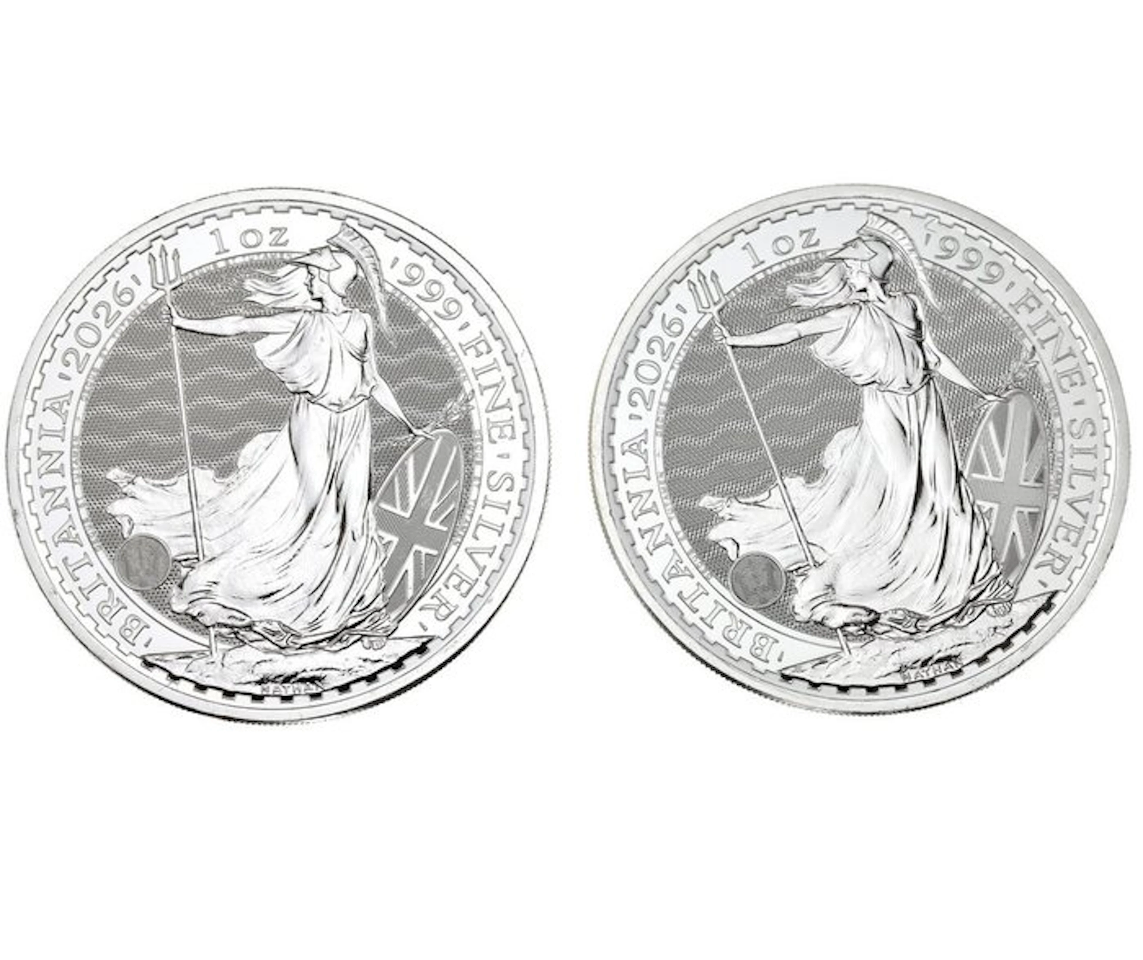 2 Troy Ounce - Silver .999 - Britannia 2026 - 2 x 1oz...
