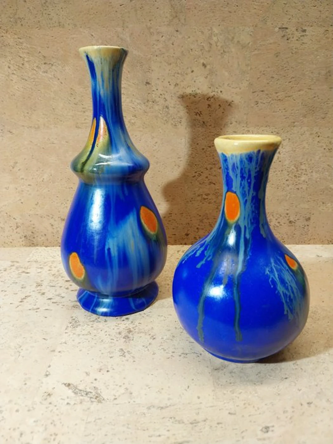 faïenceries de Thulin - Vase (2) - model 331 and 317...