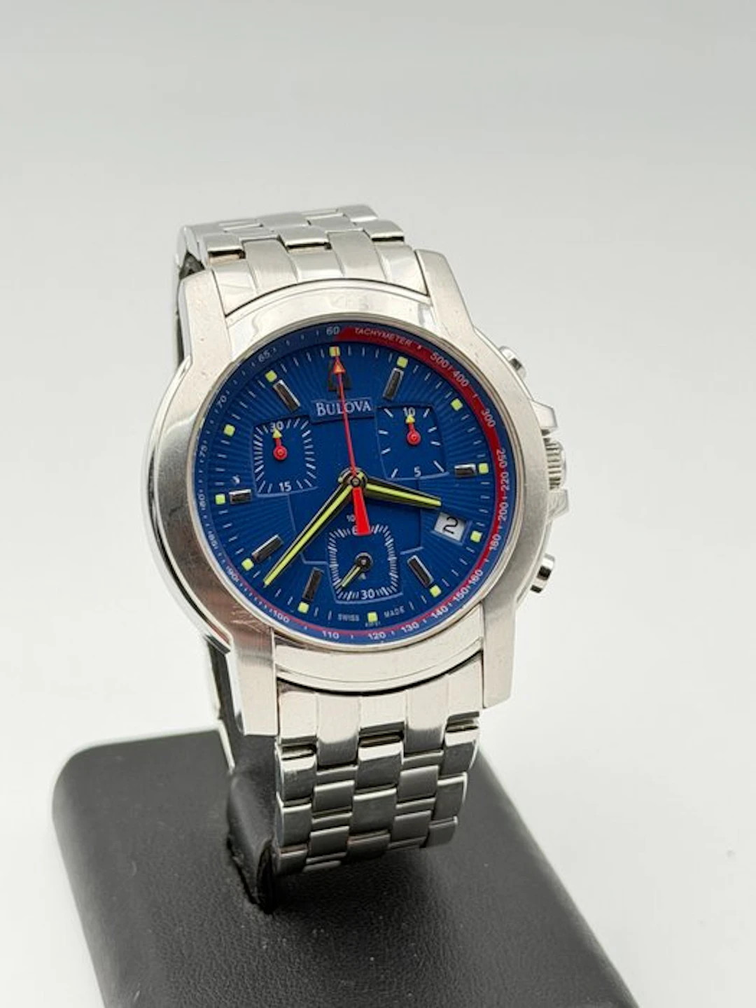 Bulova - chronograph swiss made blue - No reserve price...