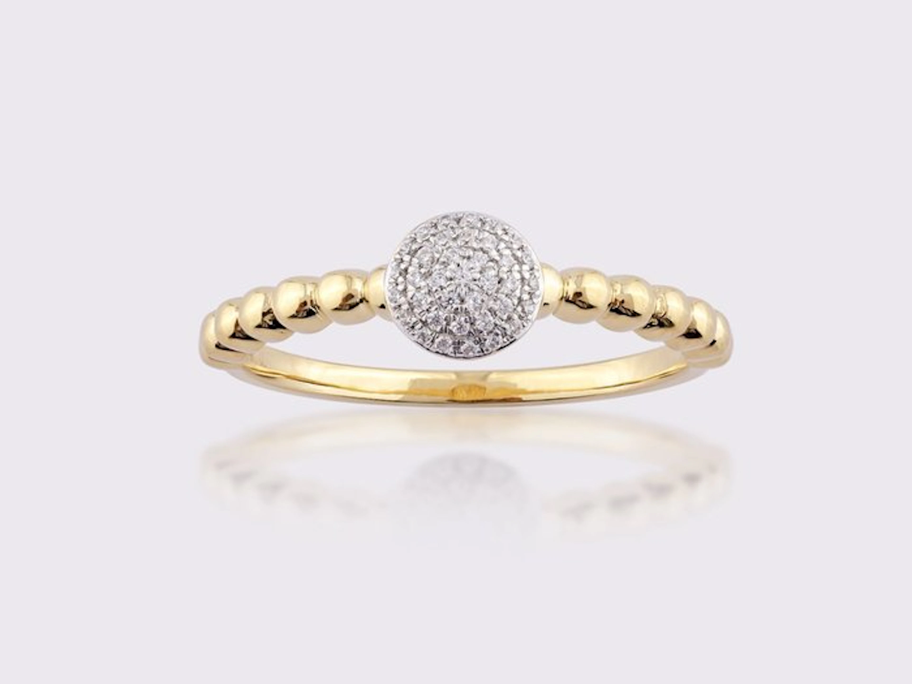 Ring - 14 kt. Yellow gold - 1.75ct. tw. Diamond (Natural)