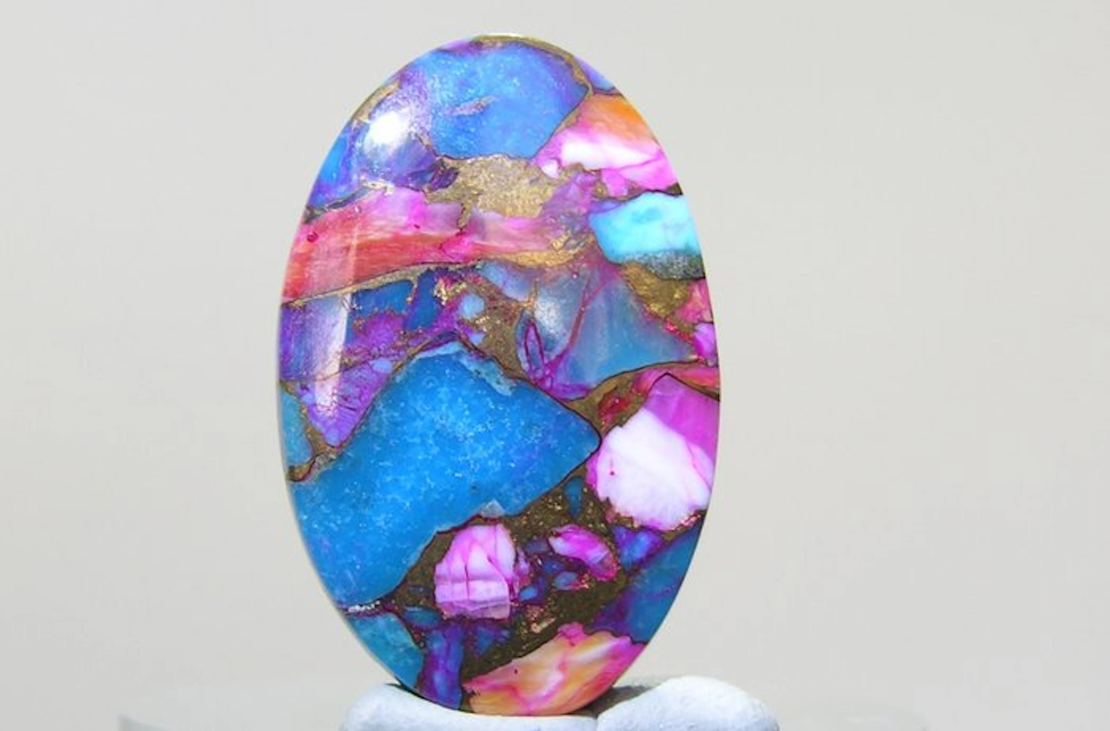 Turquoise Cabochon - Height: 30.1 mm - Width: 19.4 mm- 5.2 g - (1)
