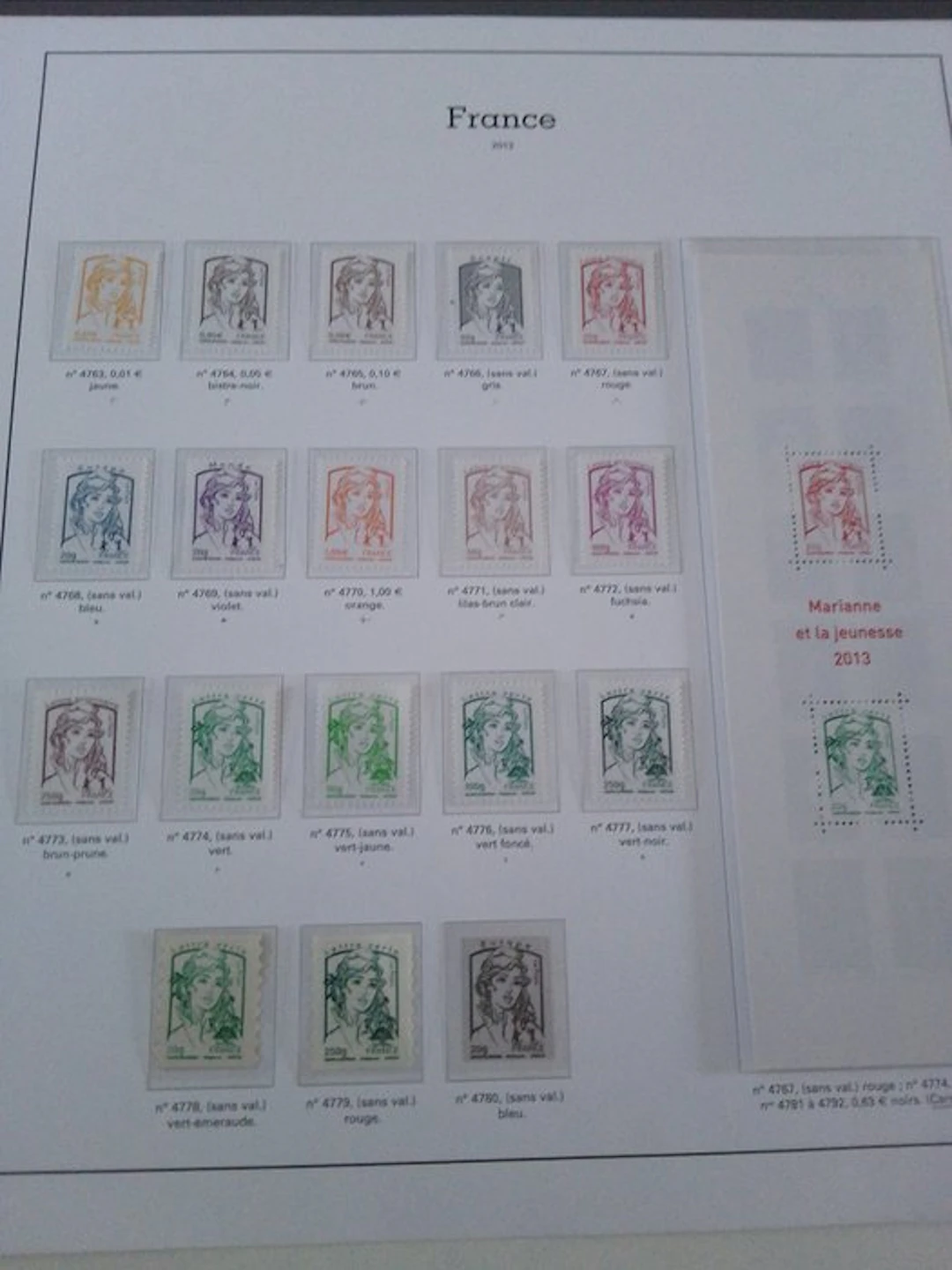 France 2013/2013 - France stamp series MNH Marianne and the Youth