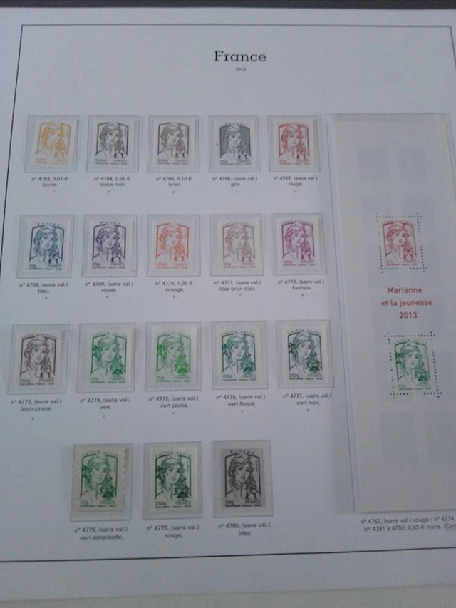 France 2013/2013 - France stamp series MNH Marianne and the Youth