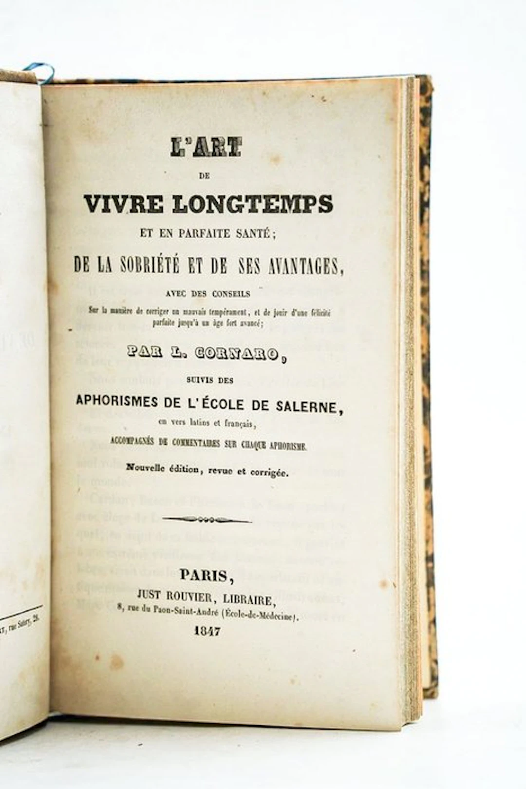 L. Cornaro - L’art de vivre longtemps et en parfaite santé