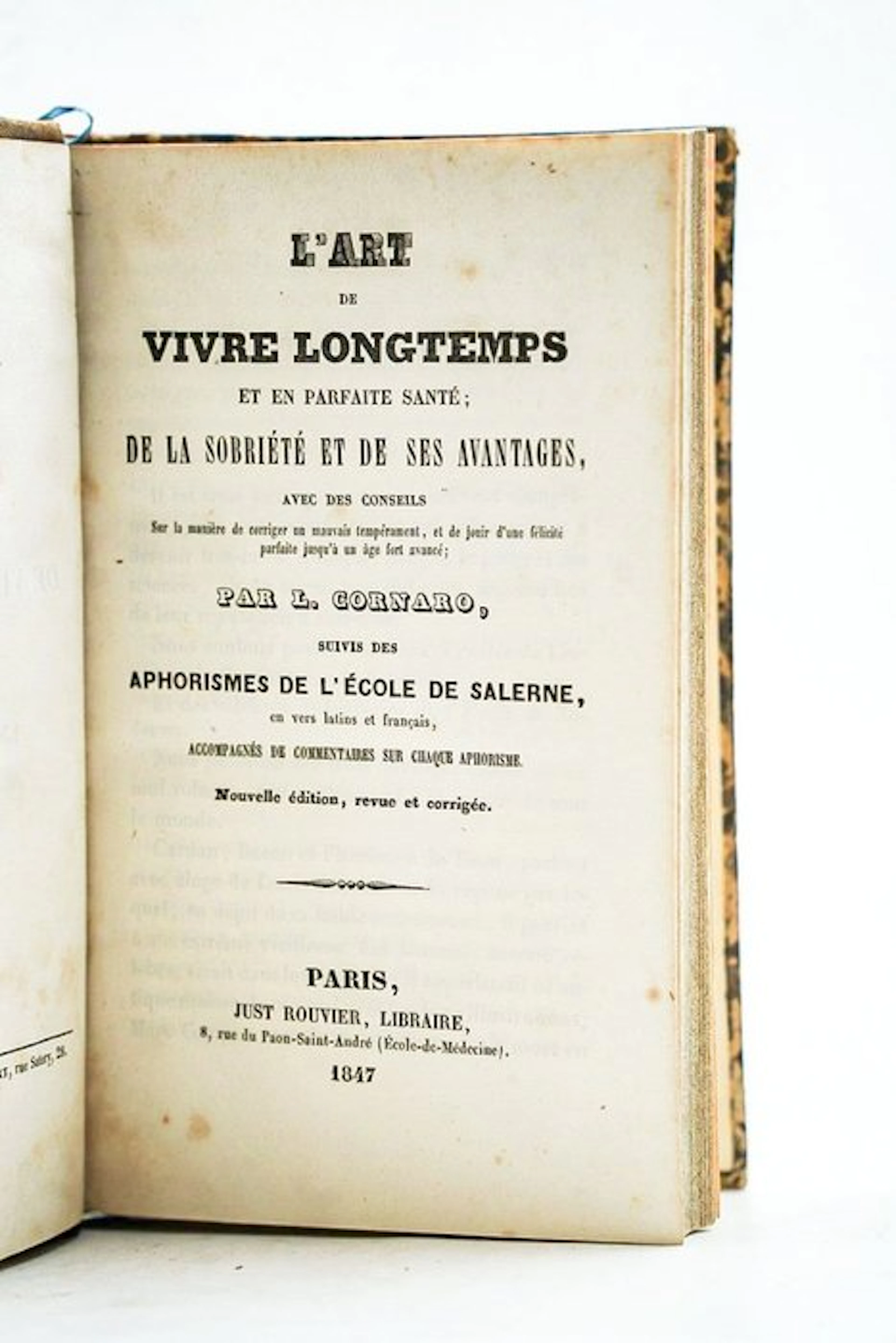 L. Cornaro - L’art de vivre longtemps et en parfaite santé