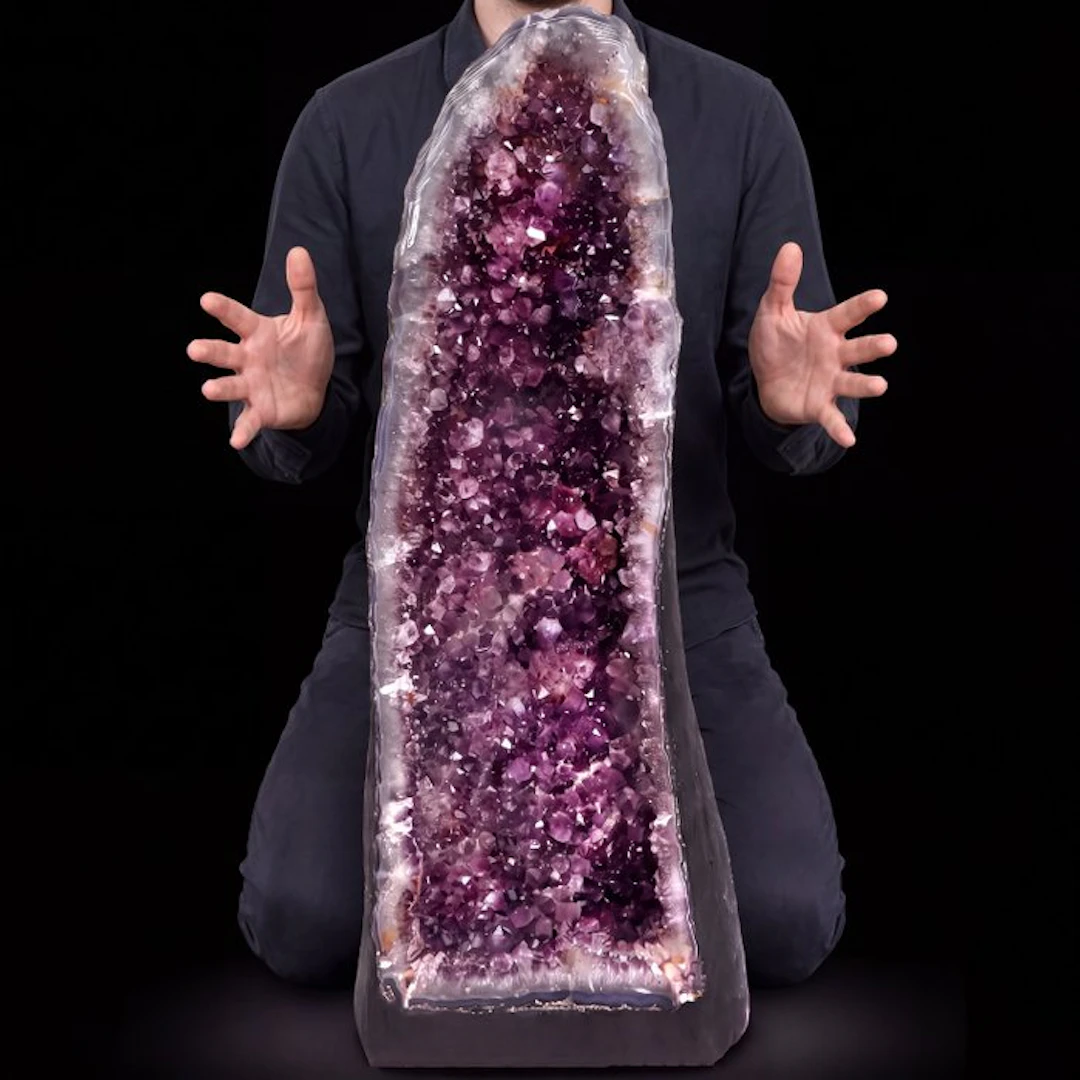 Vivid Amethyst - 63x16x15 cm - Cathedral Geode- 20.6 kg