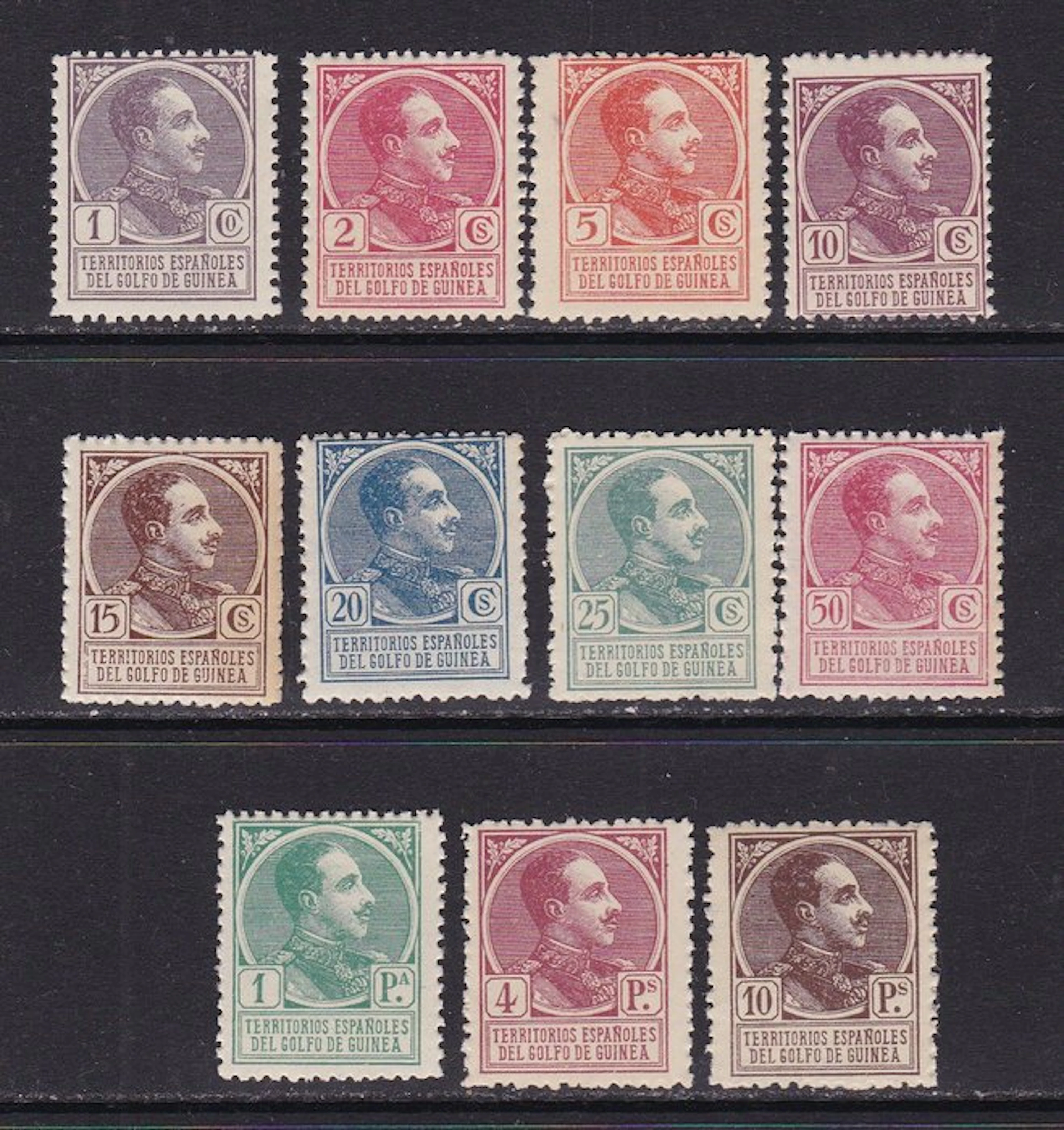 Spanish Guinea 1919 - Alfonso XIII - Guinea - Incomplete...