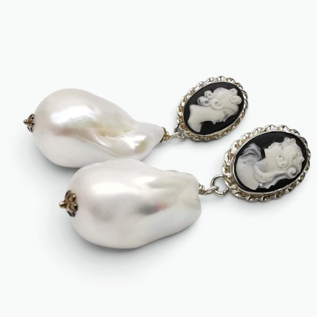 Pearl - Sterling Silver 925 - Earrings - Edison pearls