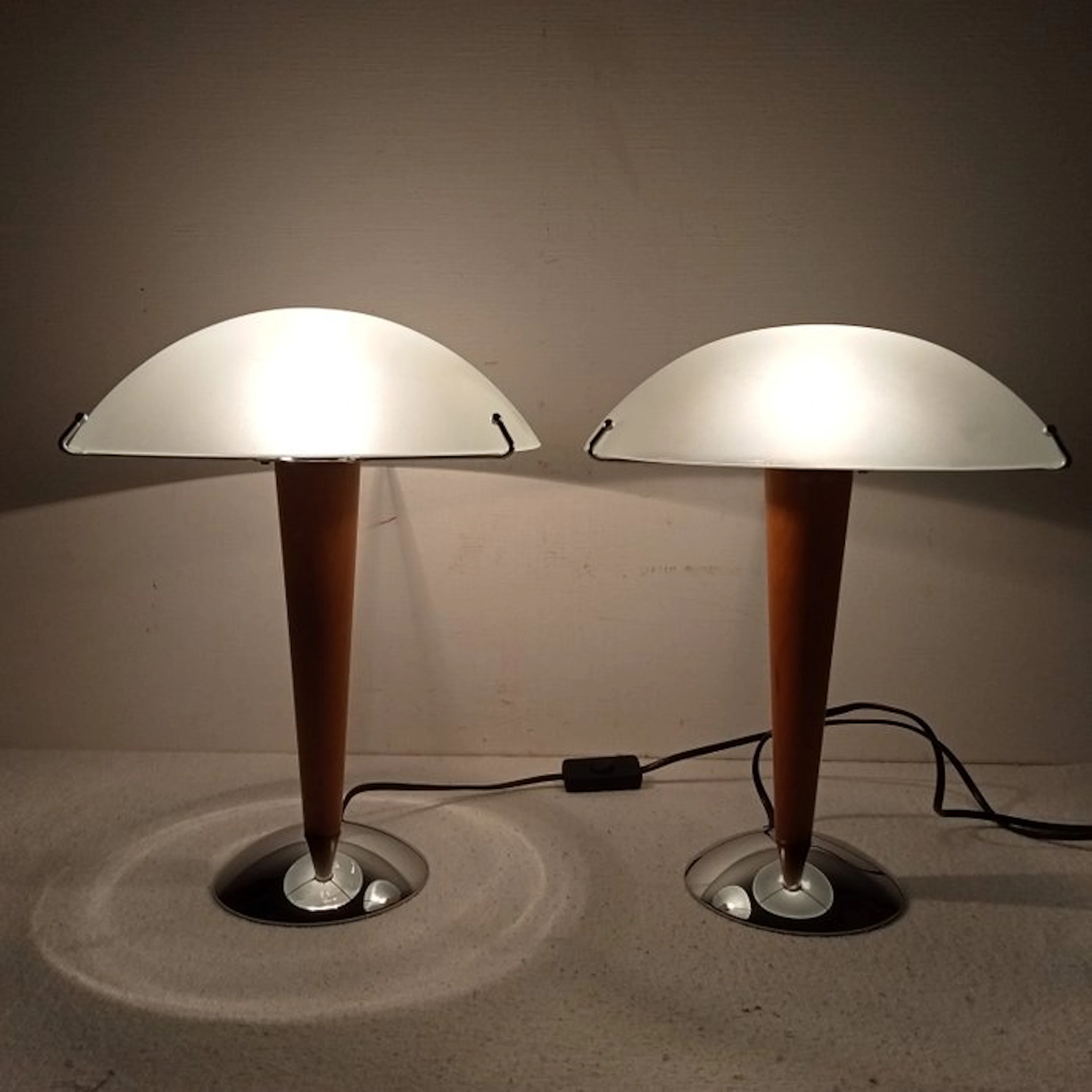 IKEA - Table lamp (2) - Kvintol B9503 - satin glass with...