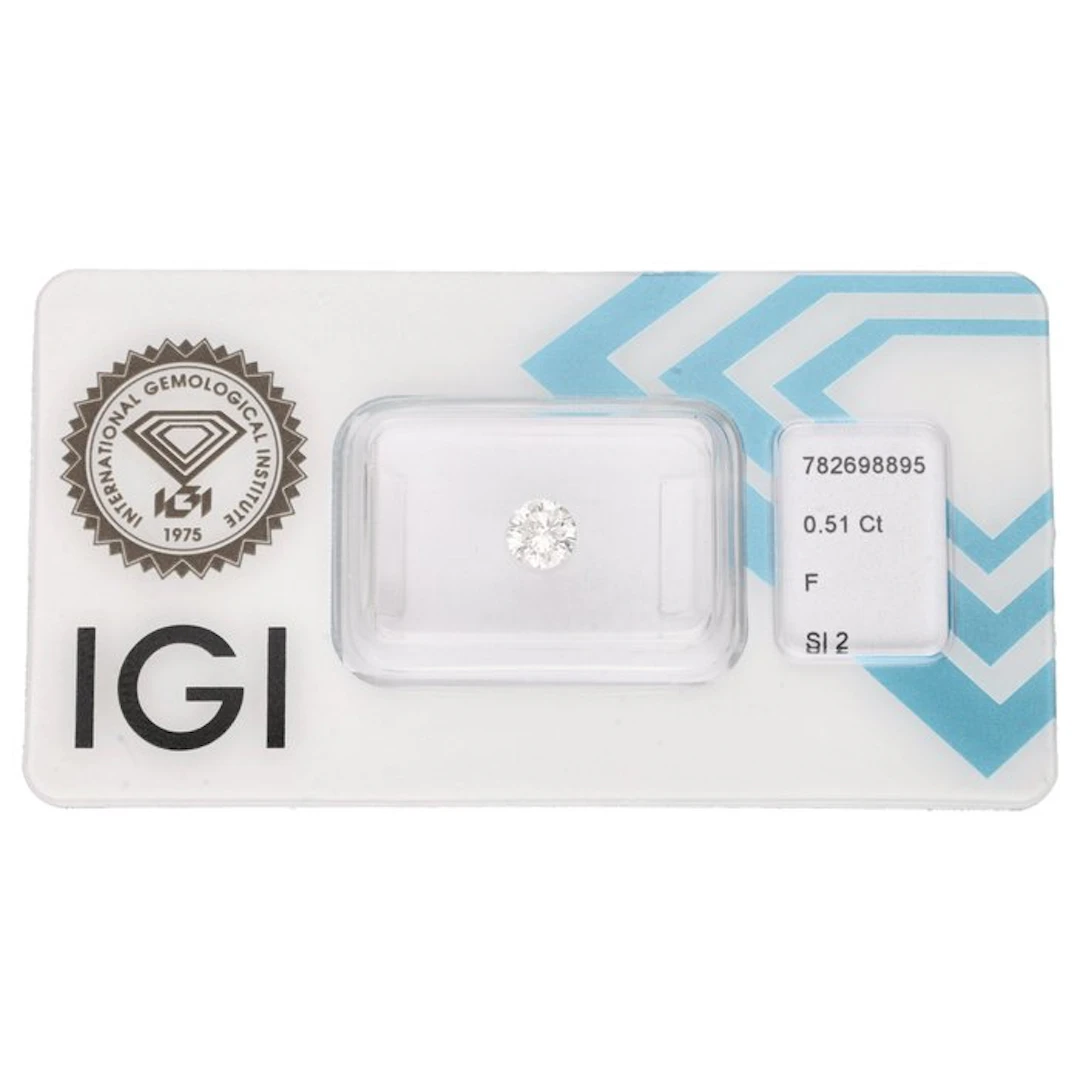 No reserve price - 1 pcs Diamond (Natural) - 0.51 ct...