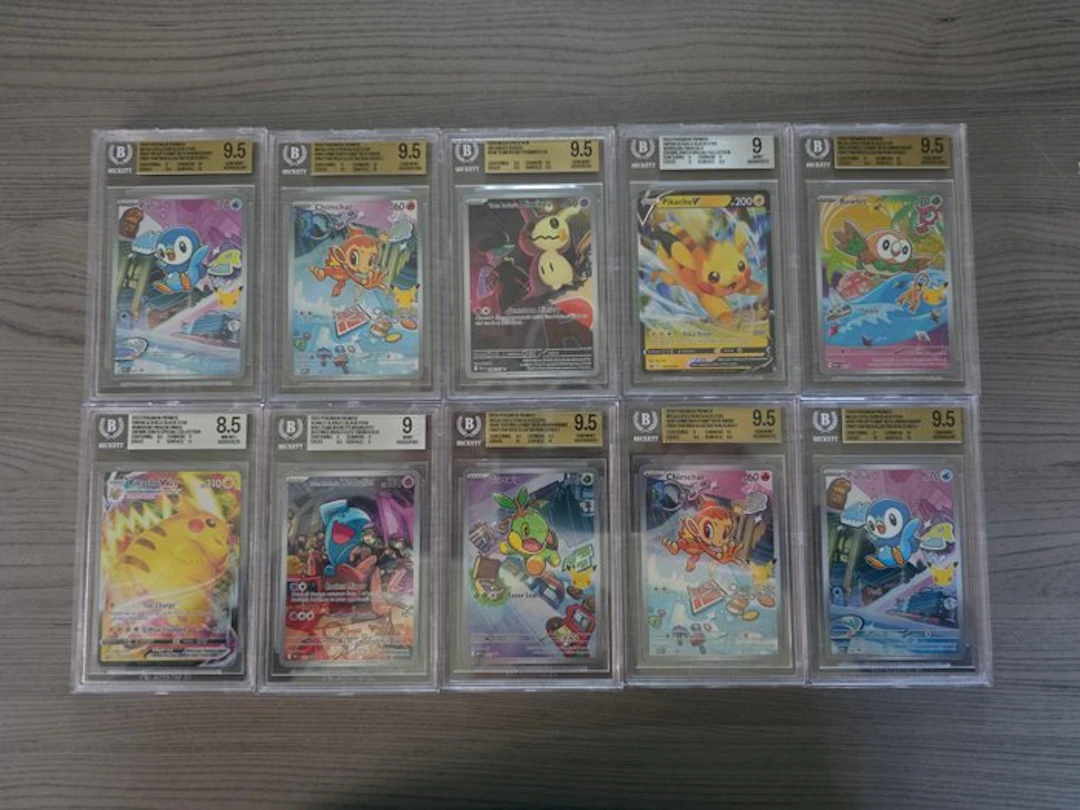 Pokémon - 10 Graded card Promo card - Beckett 9.5