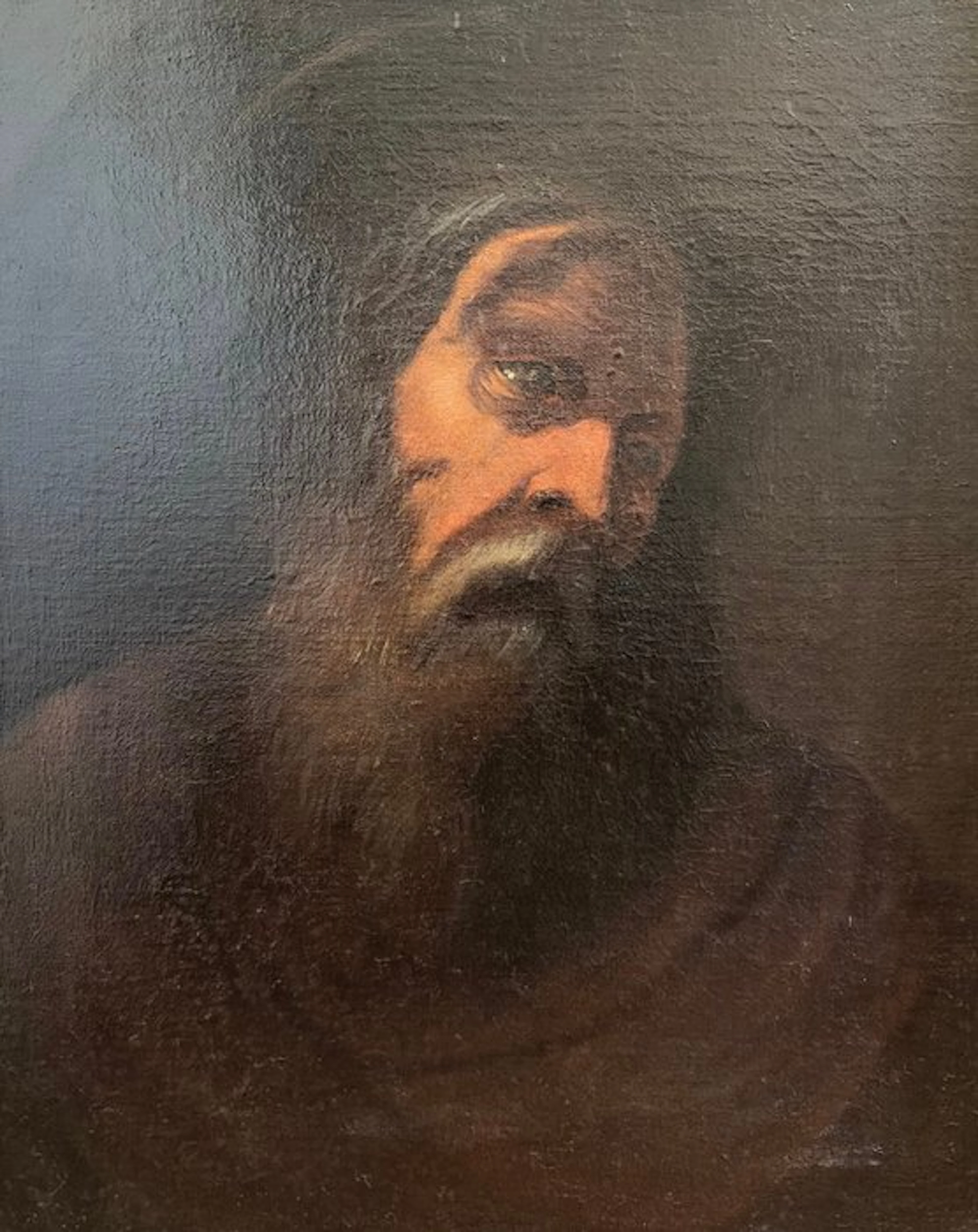 Italian school (XVII) - Santo barbuto