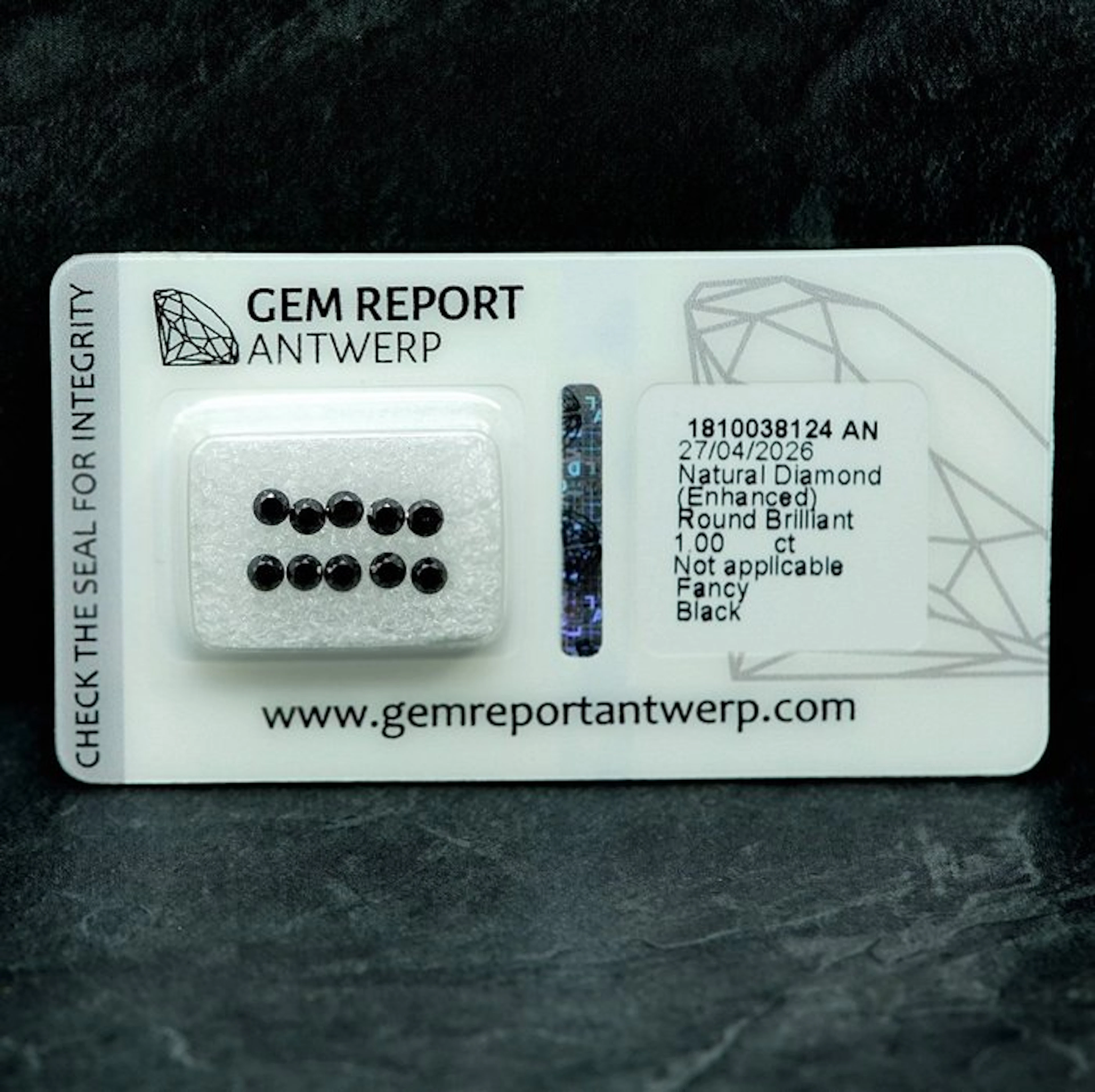 No reserve price - 10 pcs Diamond (Colour-treated) - 1.00...