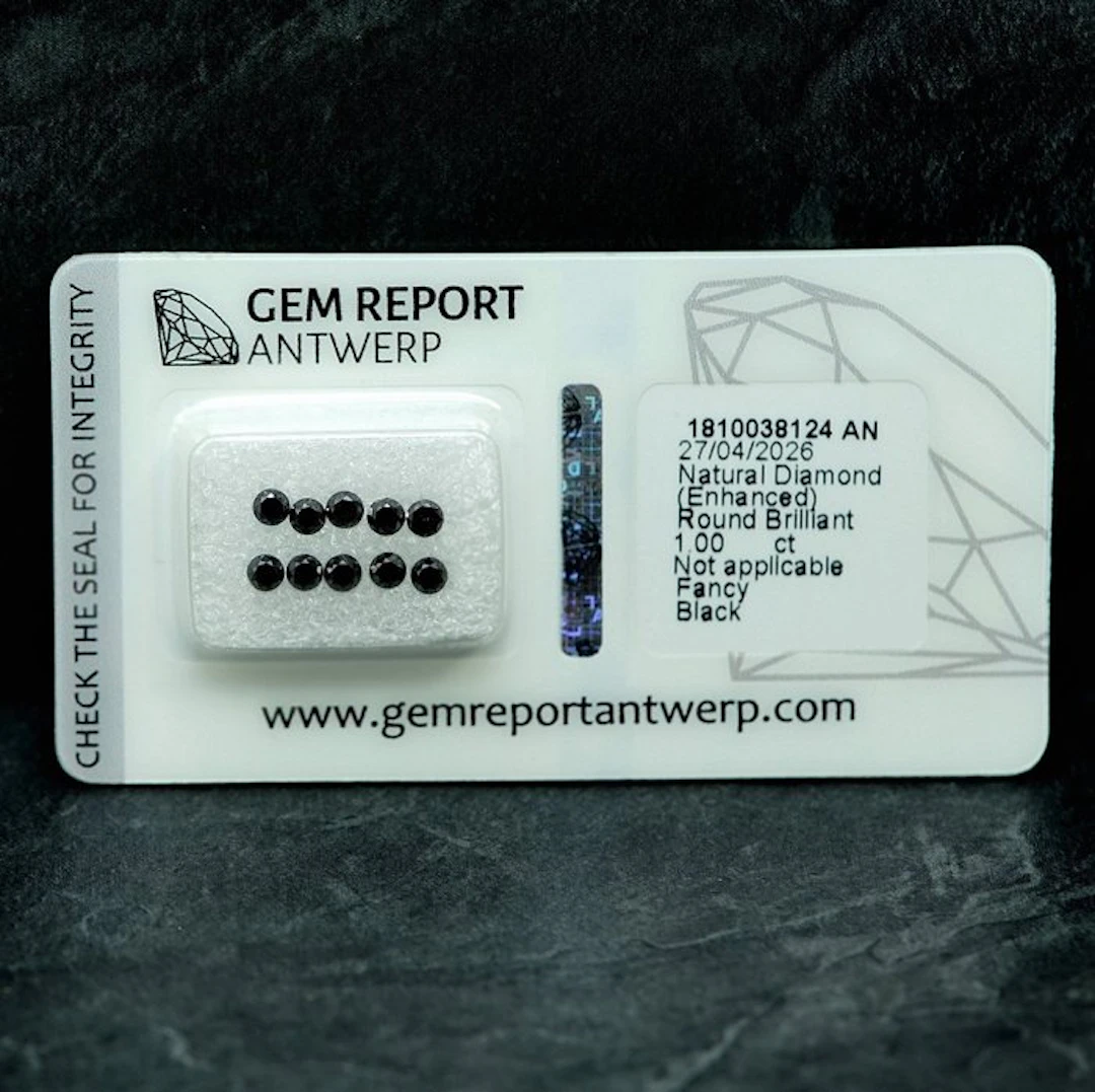 No reserve price - 10 pcs Diamond (Colour-treated) - 1.00...