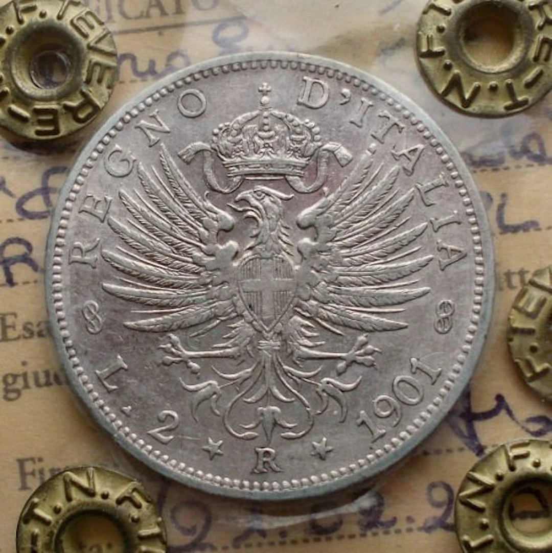 Kingdom of Italy. Vittorio Emanuele III. 2 Lire 1901