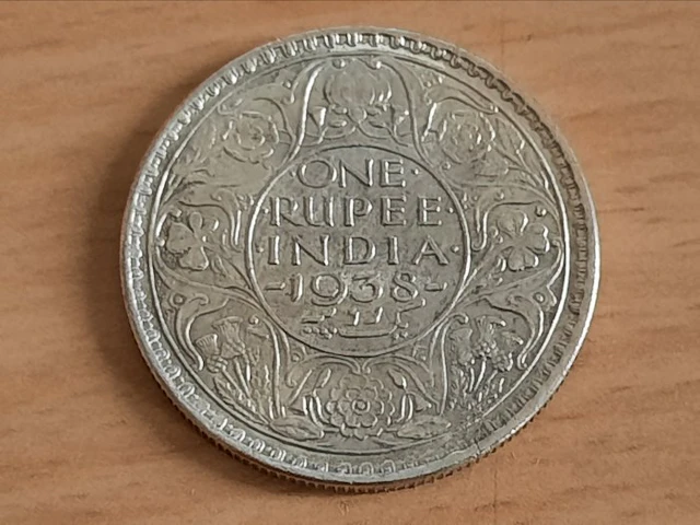 British India. George VI. 1 Rupee 1938 (No reserve price)