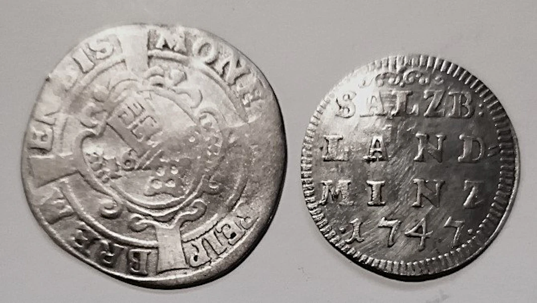 Austria. Set of 2 coins: various denominations 1646/1750 (No reserve price)