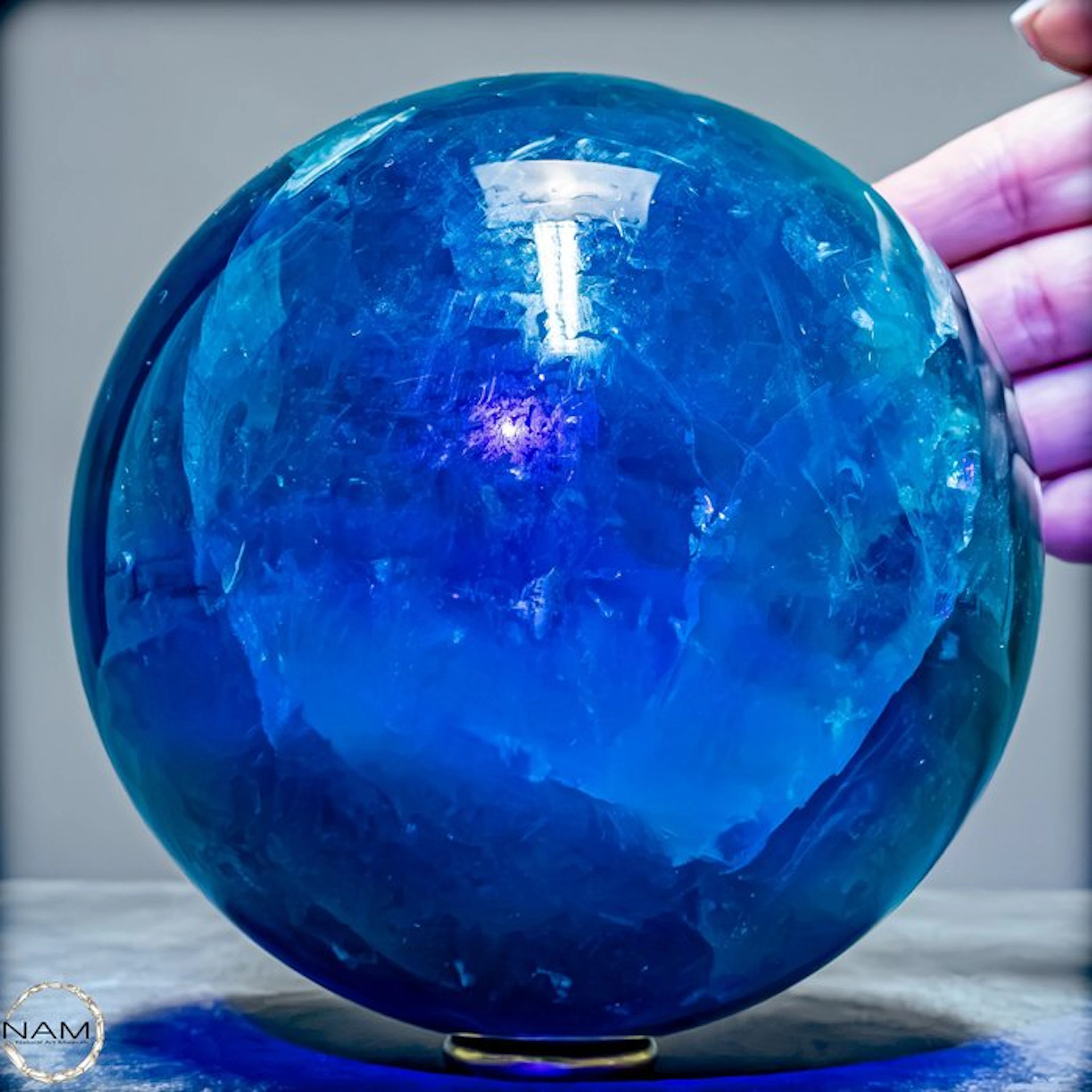 Exclusive green fluorite sphere – Symbol of clarity